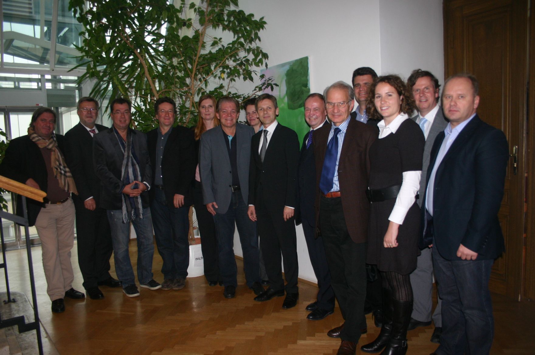 Staatssekret&auml;r Josef Ostermayer (m.) anl&auml;sslich der 200. Sitzung des Datenschutzrates.