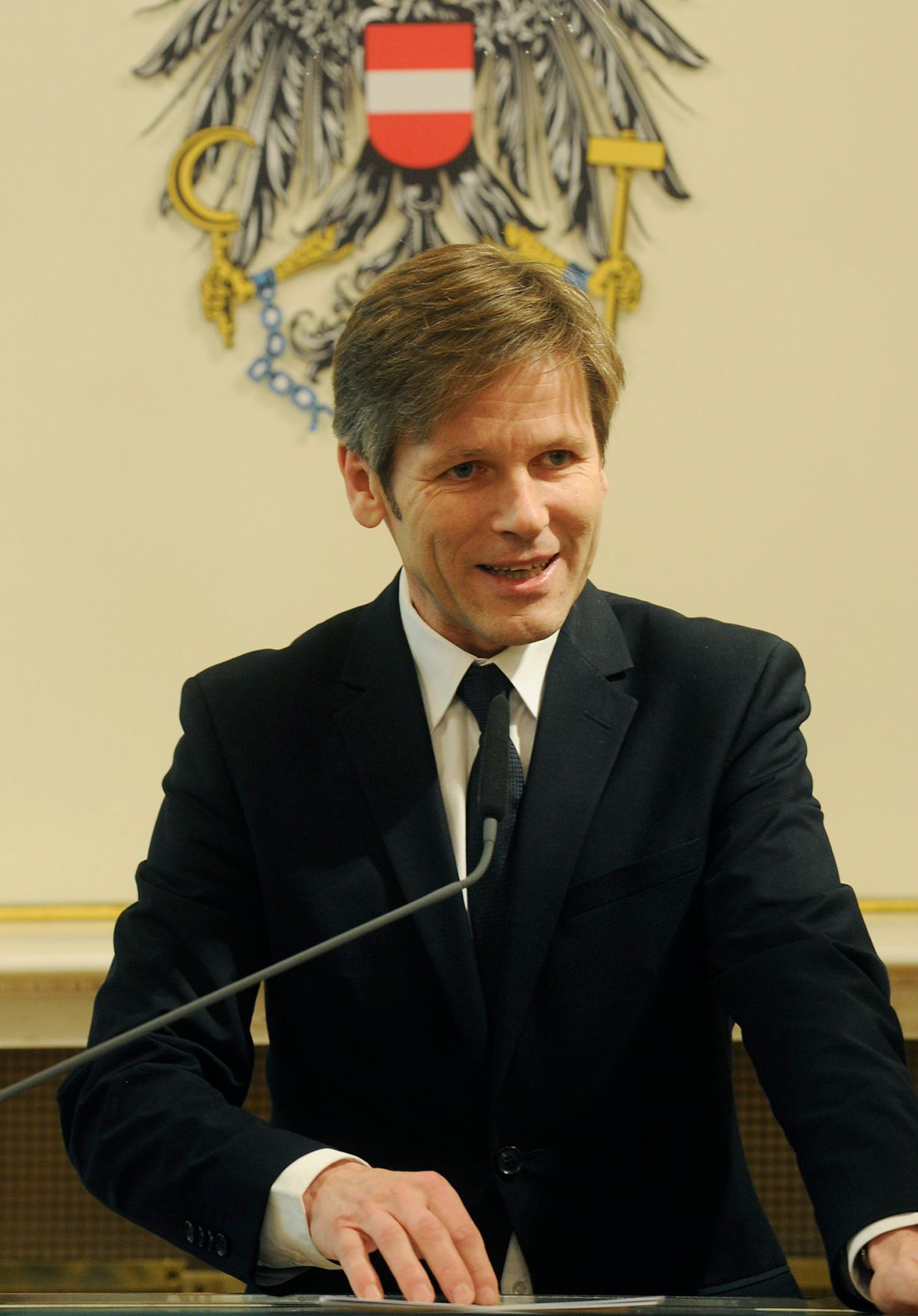 Am 13. J&auml;nner 2011 fand im Bundeskanzleramt eine Gedenkveranstaltung f&uuml;r den Widerstandsk&auml;mpfer und Mitbegr&uuml;nder des Mauthausen Komitees Hans Mar&scaron;&aacute;lek statt. Im Bild Staatssekret&auml;r Josef Ostermayer.