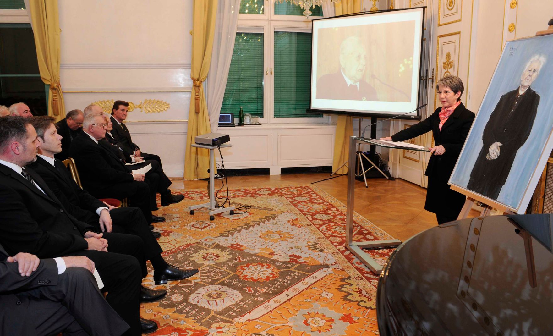 Am 13. J&auml;nner 2011 fand im Bundeskanzleramt eine Gedenkveranstaltung f&uuml;r den Widerstandsk&auml;mpfer und Mitbegr&uuml;nder des Mauthausen Komitees Hans Mar&scaron;&aacute;lek statt. Im Bild Nationalratspr&auml;sidentin Barbara Prammer.