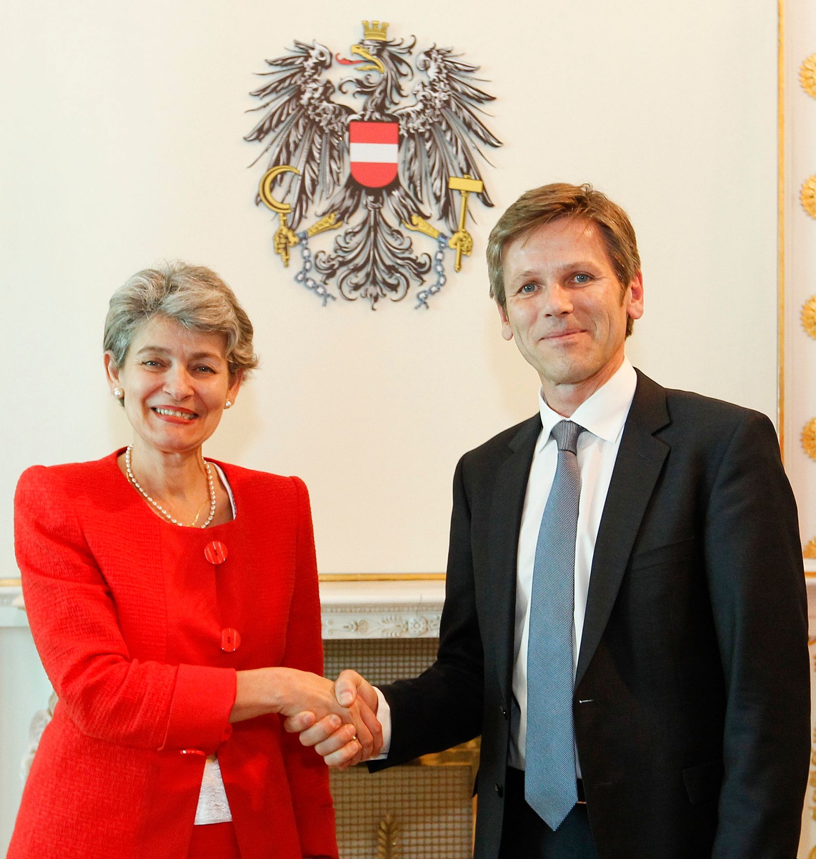 Am 31. Mai 2012 empfing Staatssekret&auml;r Josef Ostermayer die UNESCO-Generaldirektorin Irina Bokova im Bundeskanzleramt.