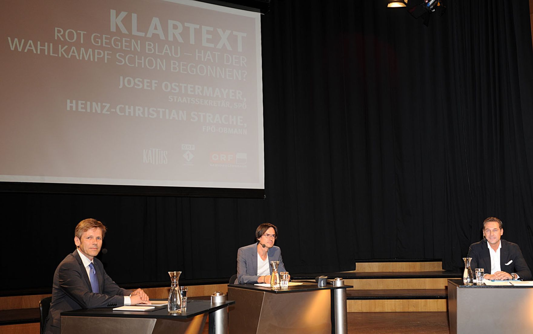 Am 26. Juni 2012 Staatssekret&auml;r Josef Ostermayer in der ORF-Sendung &quot;Im Klartext&quot;.