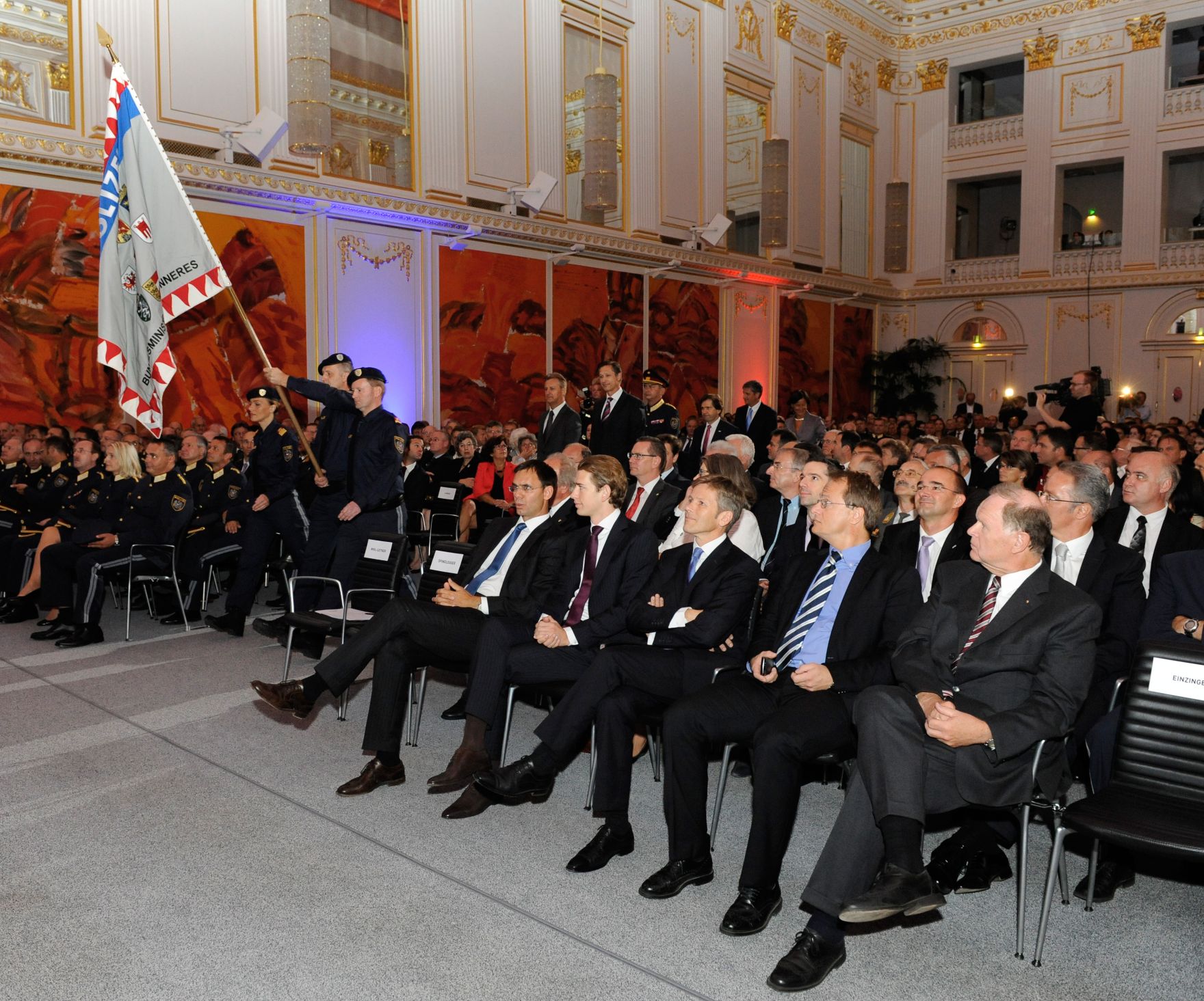Am 31. August 2012 hielt Staatssekret&auml;r Josef Ostermayer anl&auml;sslich der Vorstellung der Spitzenkr&auml;fte der neuen Landespolizeidirektionen (LPD) eine Rede in der Wiener Hofburg.