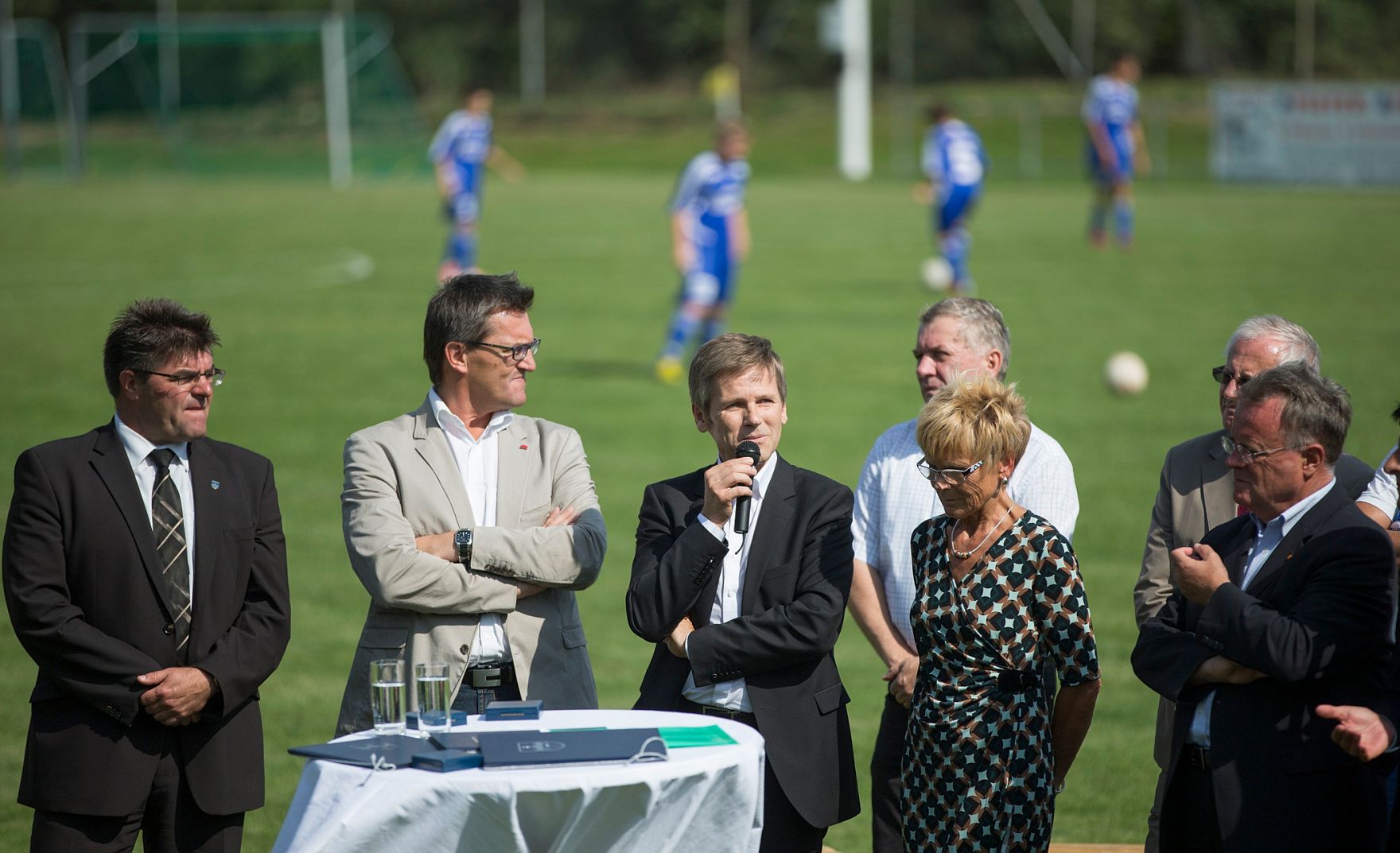 Am 8. September 2013 er&ouml;ffnete Staatssekret&auml;r Josef Ostermayer die Sportanlage des SVS Sportvereines in Schattendorf.