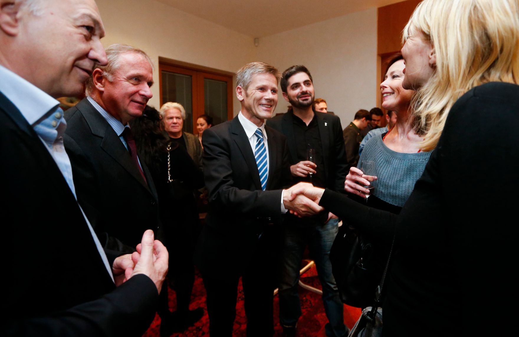 Kanzleramtsminister Josef Ostermayer am 13. Februar 2014 bei einem Empfang zu Ehren der &ouml;sterreichischen Filmemacher bei der Berlinale 2014 in der &Ouml;sterreichischen Botschaft in Berlin.