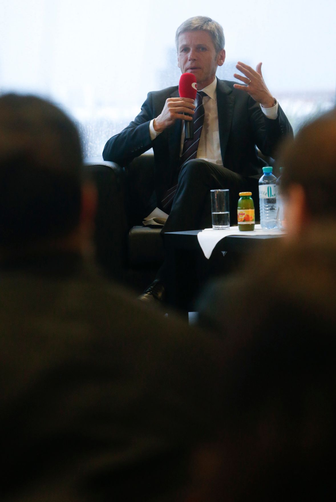 Am 7. Mai 2014 nahm Kunst- und Kulturminister Josef Ostermayer (im Bild) am 2. Casinos Austria Kultur Talk &bdquo;F&uuml;r die Kunst zu leben, von der Kunst zu leben&ldquo; im Justizcafe teil.