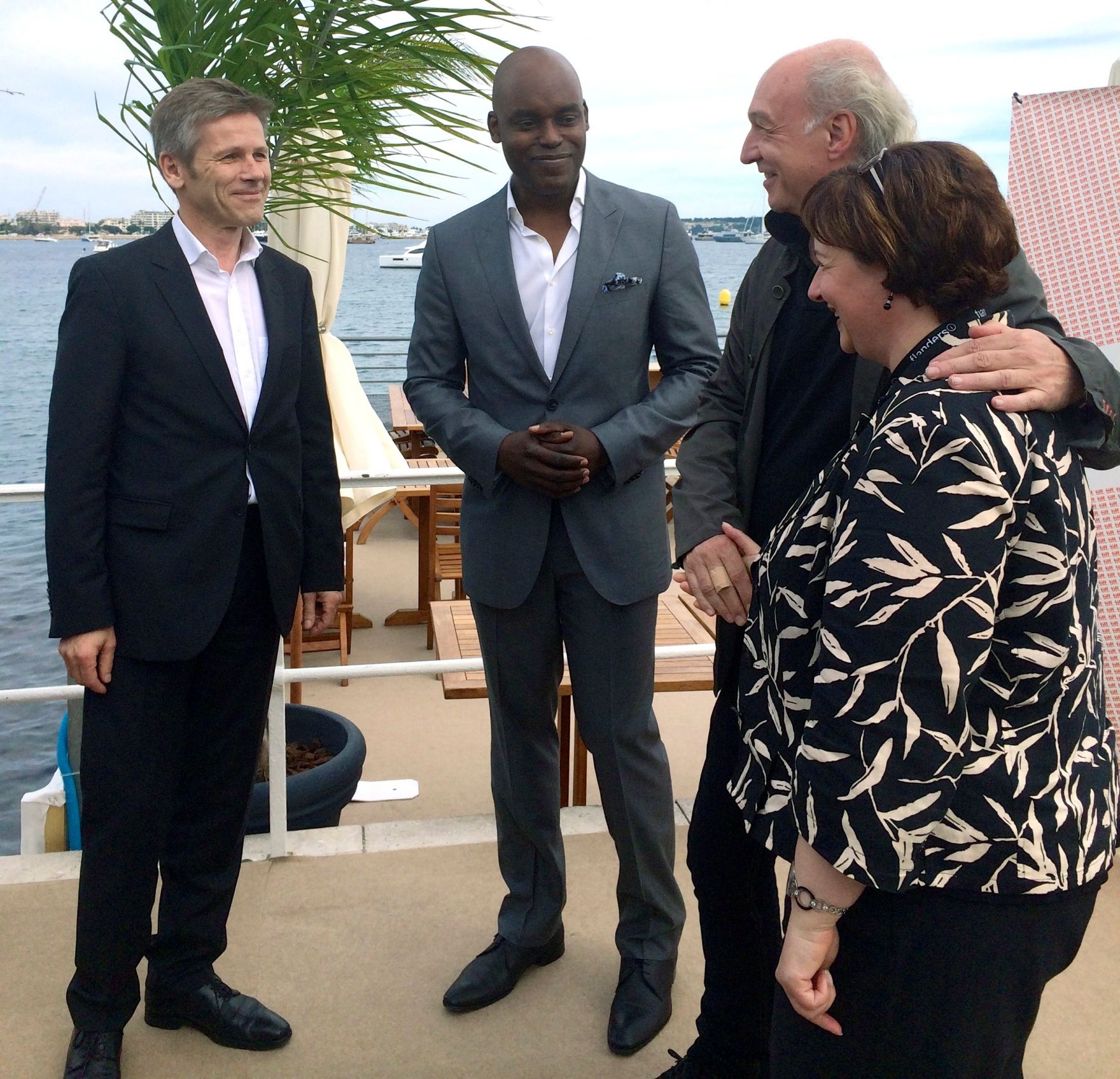 Am 16. Mai 2014 besuchte Bundesminister Josef Ostermayer die Weltpremiere des &Ouml;sterreichischen Filmes &bdquo;Amour Fou&ldquo; bei den Filmfestspielen in Cannes. Im Bild Josef Ostermayer (l.) mit dem Pr&auml;sidenten des Toronto International Film Festival Cameron Bailey (m.).
