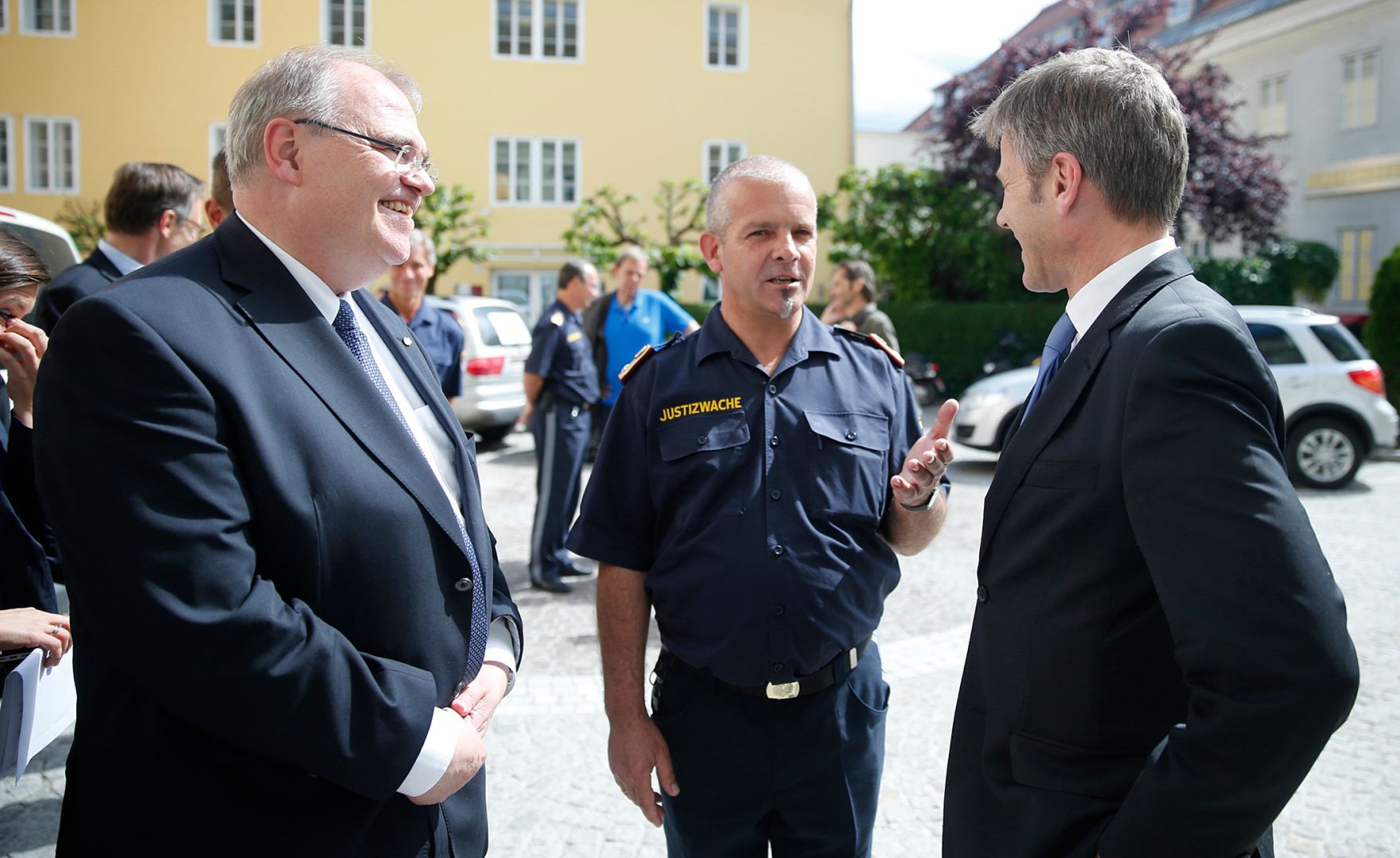 Am 30. Mai 2014 fand in K&auml;rnten die Bundesl&auml;ndertour mit Bundesminister Josef Ostermayer (r.) und Justizminister Wolfgang Brandstetter (l.) statt.