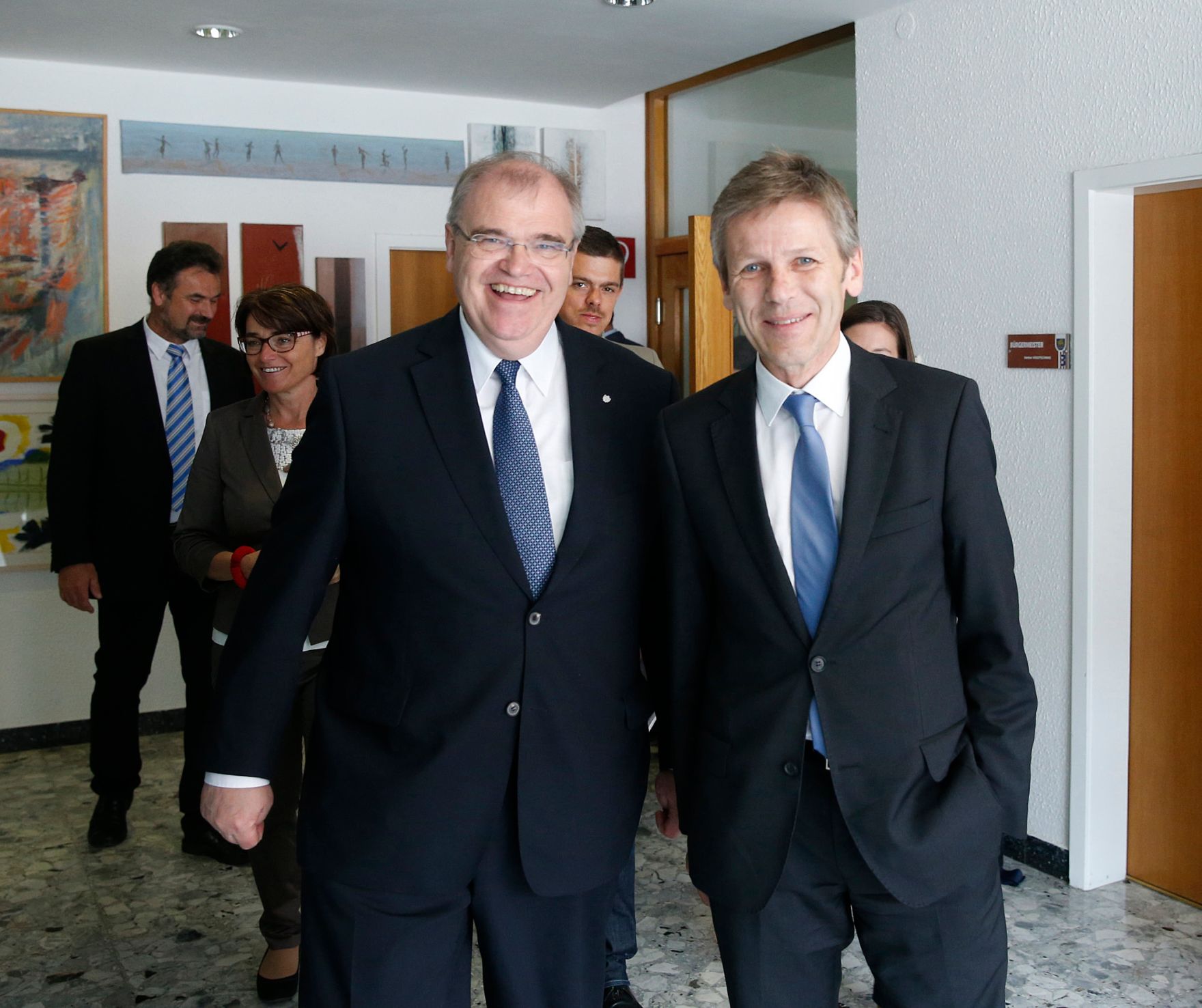 Am 30. Mai 2014 fand in K&auml;rnten die Bundesl&auml;ndertour mit Bundesminister Josef Ostermayer (r.) und Justizminister Wolfgang Brandstetter (l.) statt.