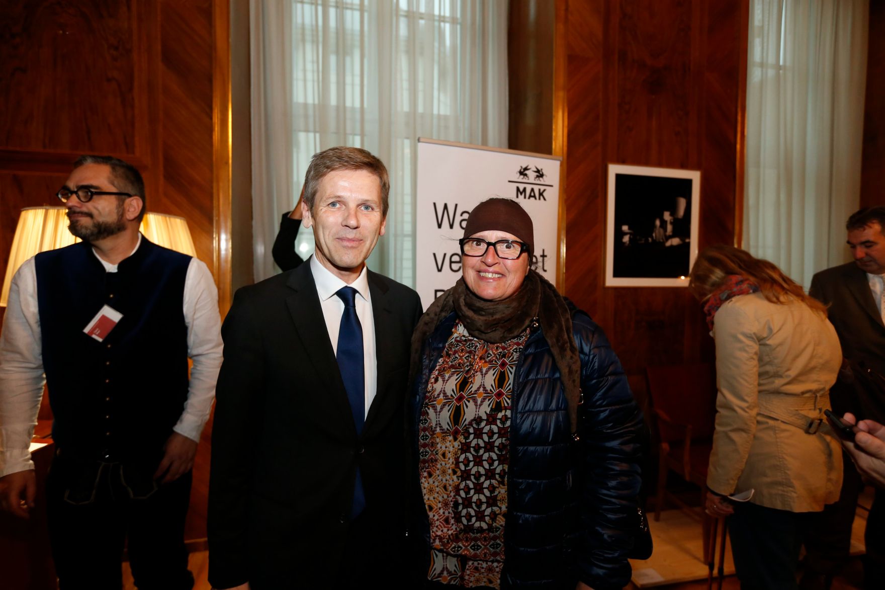 Am 26. Oktober 2014 empfing Kanzleramtsminister Josef Ostermayer im Rahmen des Nationalfeiertages Besucherinnen und Besucher im Bundeskanzleramt.