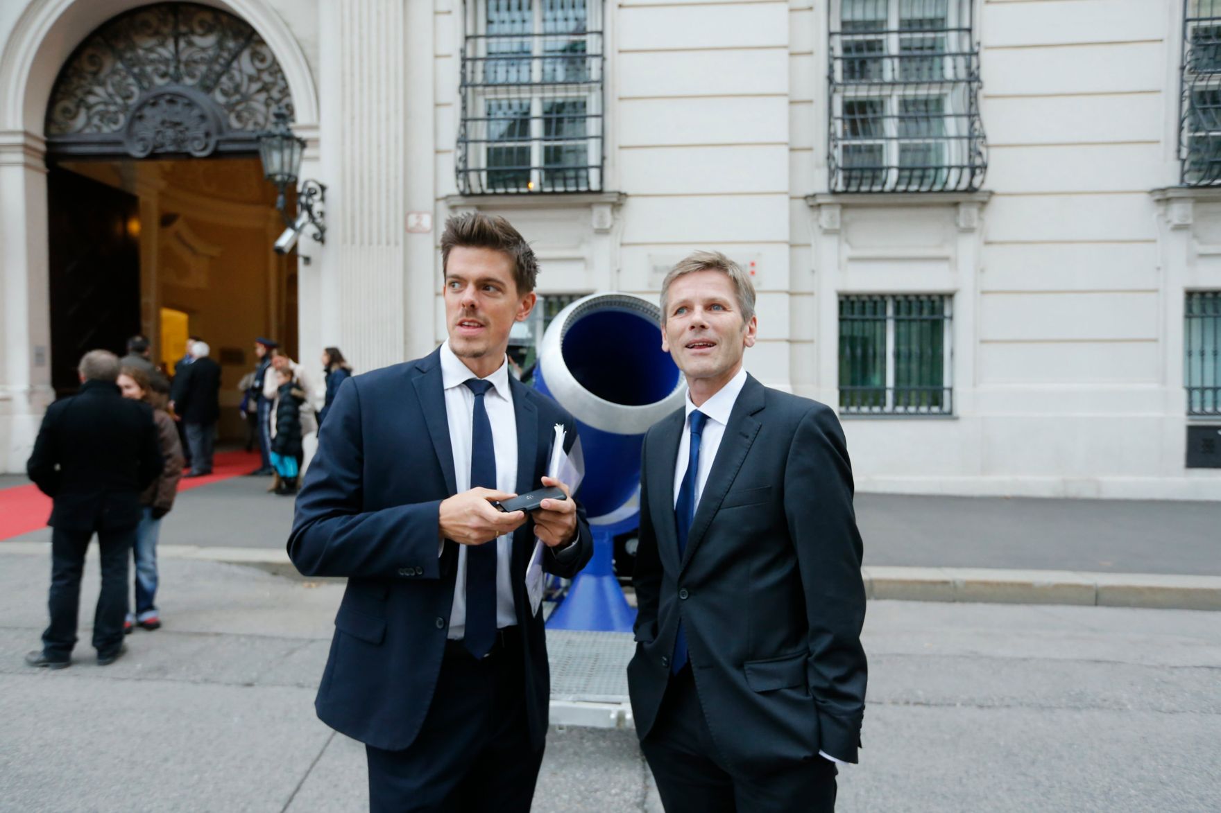 Am 26. Oktober 2014 empfing Kanzleramtsminister Josef Ostermayer im Rahmen des Nationalfeiertages Besucherinnen und Besucher im Bundeskanzleramt.
