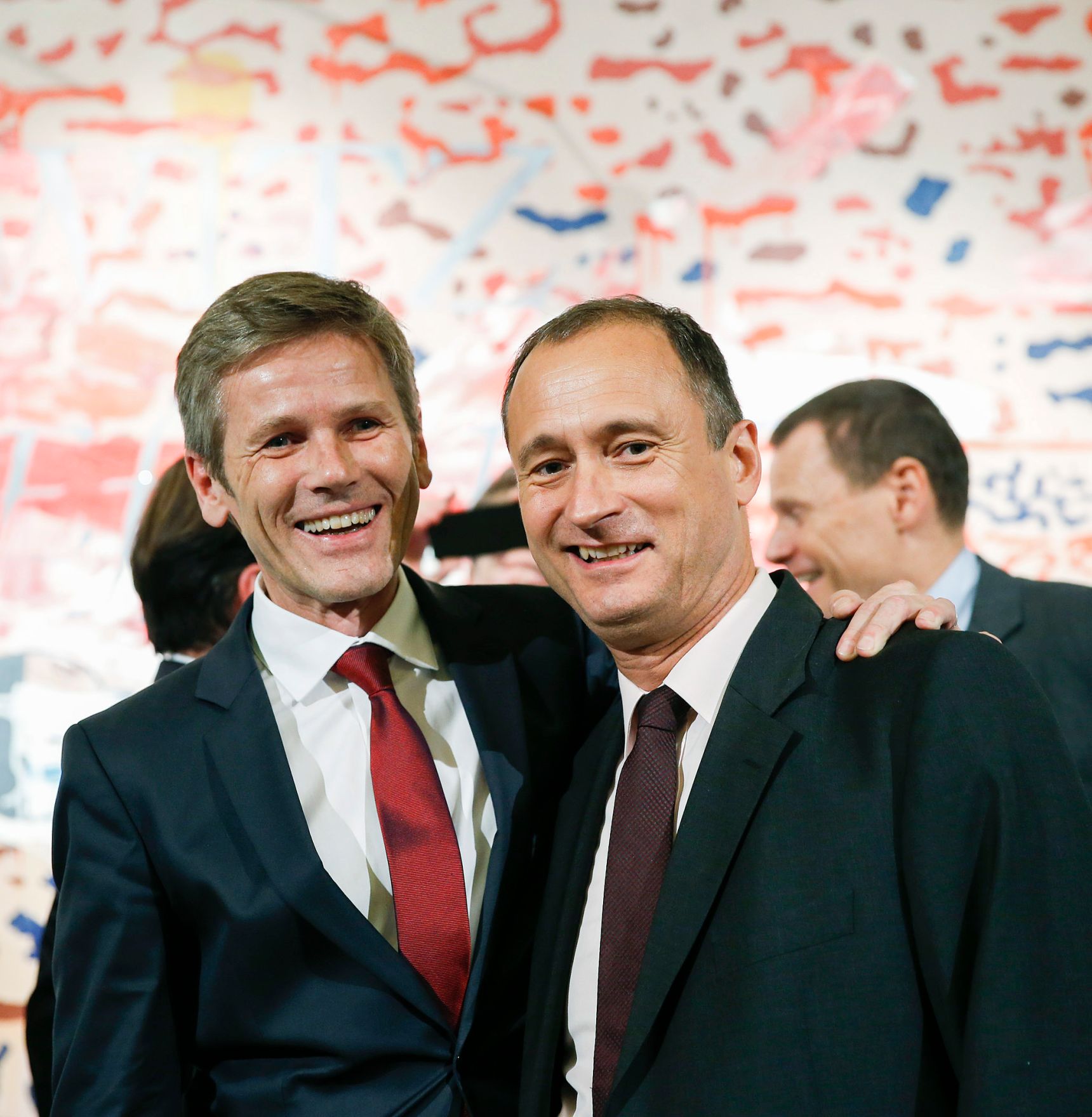 Am 17. November 2014 er&ouml;ffnete Kunst- und Kulturminister Josef Ostermayer (l.) die Vienna Art Week 2014. Im Bild mit dem Stadtrat f&uuml;r Kultur und Wissenschaft Andreas Mailath-Pokorny (r.).