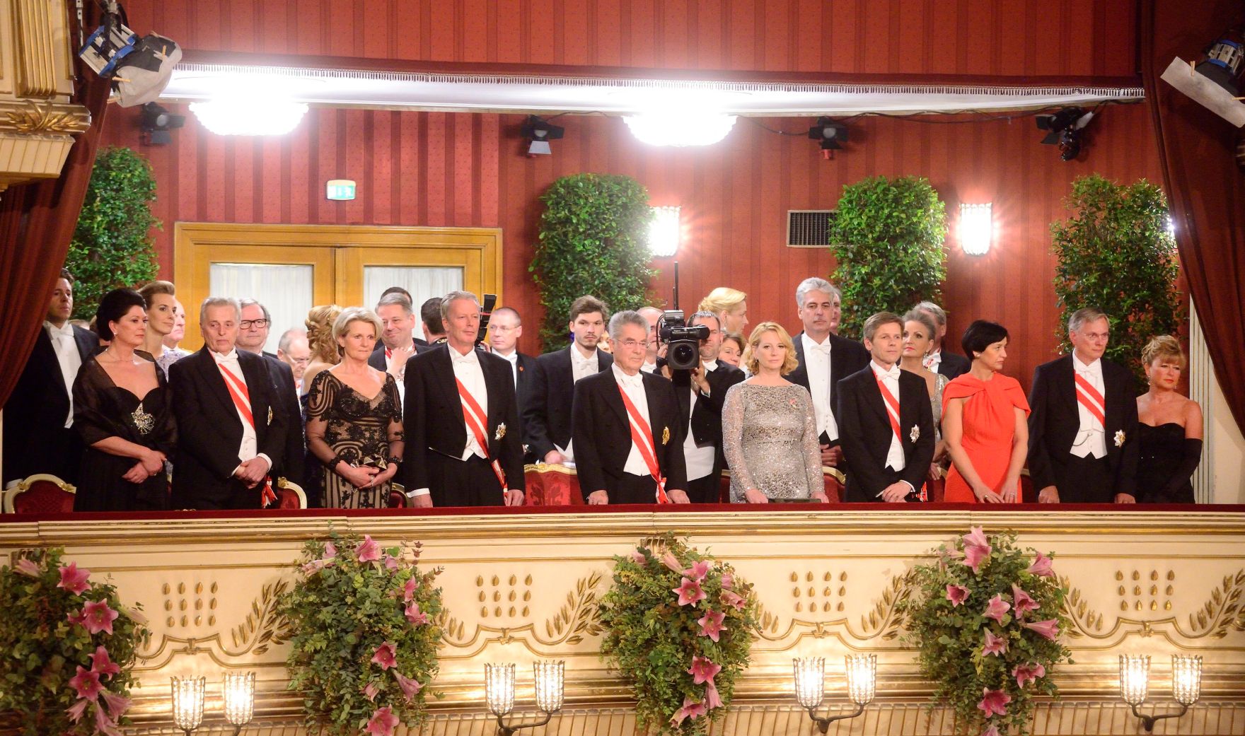 Am 12. Februar 2015 besuchte Kanzleramtsminister Josef Ostermayer den Wiener Opernball. Im Bild die Loge des Bundespr&auml;sidenten.
