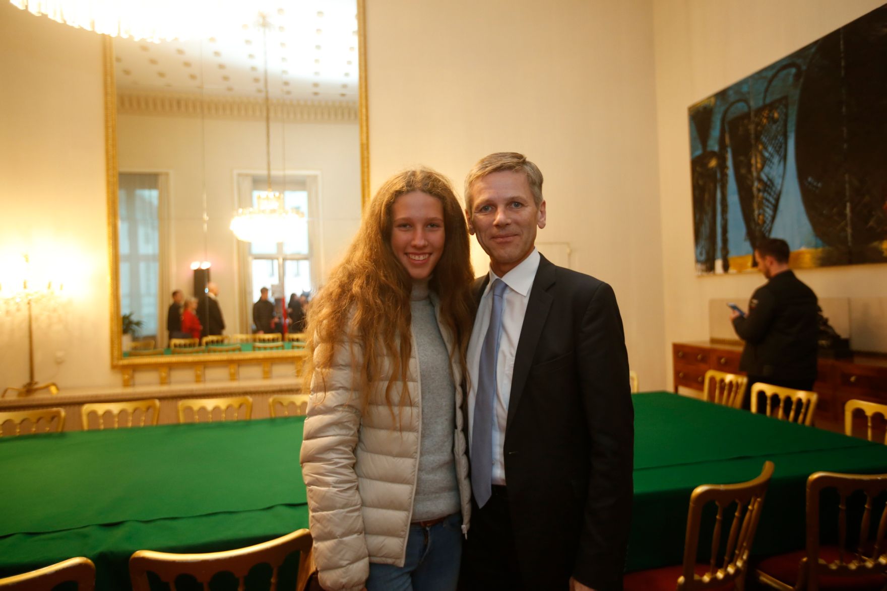Am 26. Oktober 2015 empfing Kanzleramtsminister Josef Ostermayer im Rahmen des Nationalfeiertages Besucherinnen und Besucher im Bundeskanzleramt.