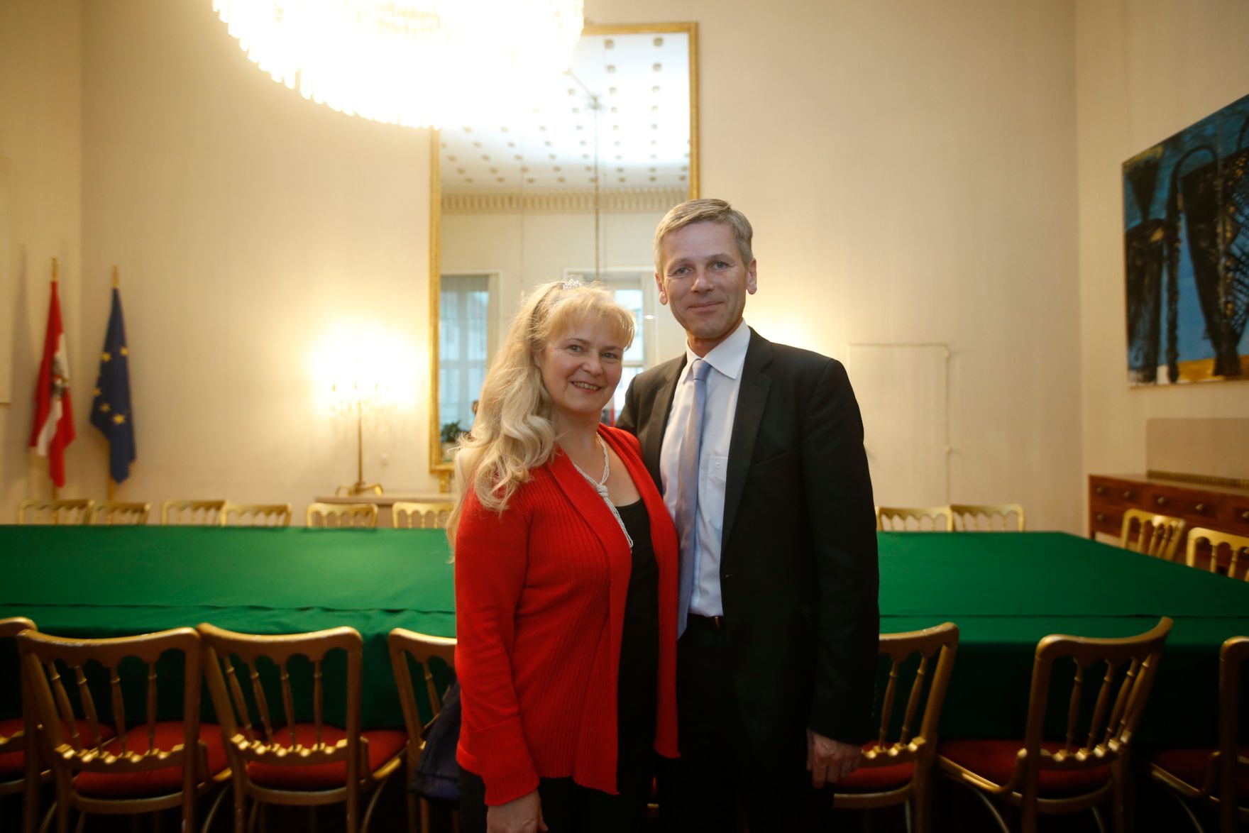 Am 26. Oktober 2015 empfing Kanzleramtsminister Josef Ostermayer im Rahmen des Nationalfeiertages Besucherinnen und Besucher im Bundeskanzleramt.