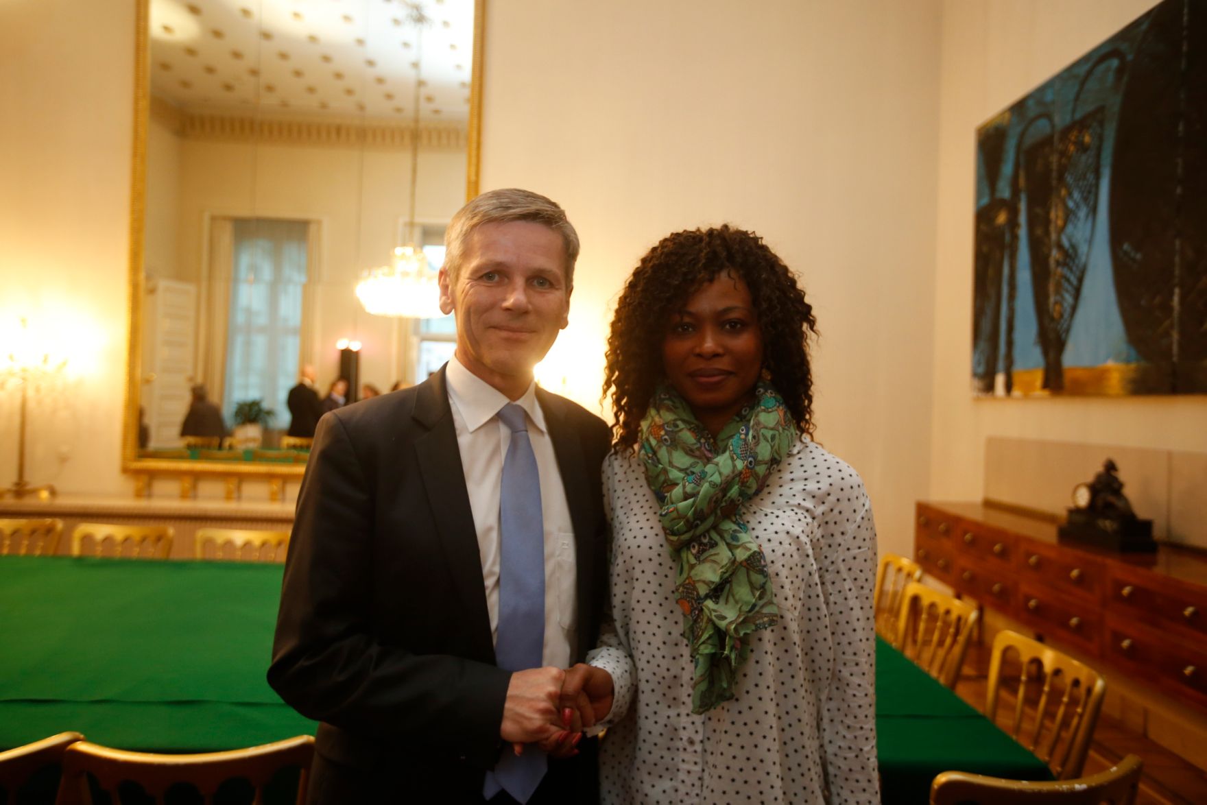 Am 26. Oktober 2015 empfing Kanzleramtsminister Josef Ostermayer im Rahmen des Nationalfeiertages Besucherinnen und Besucher im Bundeskanzleramt.