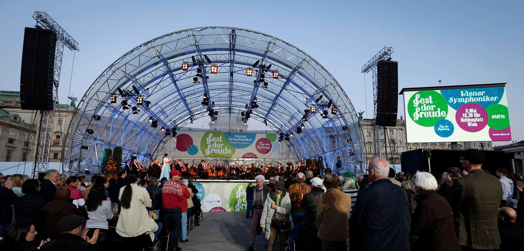 Am 8. Mai 2016 fand das Fest der Freude am Heldenplatz statt.