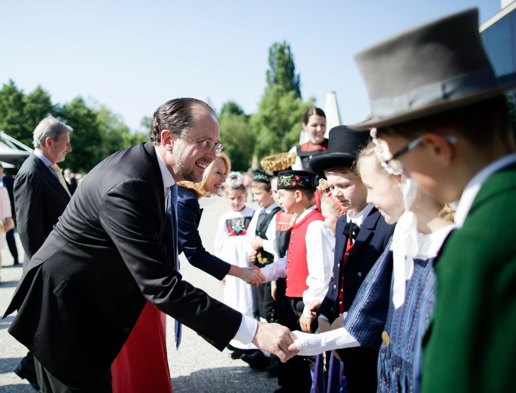 Am 17. Juli 2019 reiste Bundesminister Alexander Schallenberg (im Bild) anl&auml;sslich der Er&ouml;ffnung der Bregenzer Festspiele nach Bregenz.