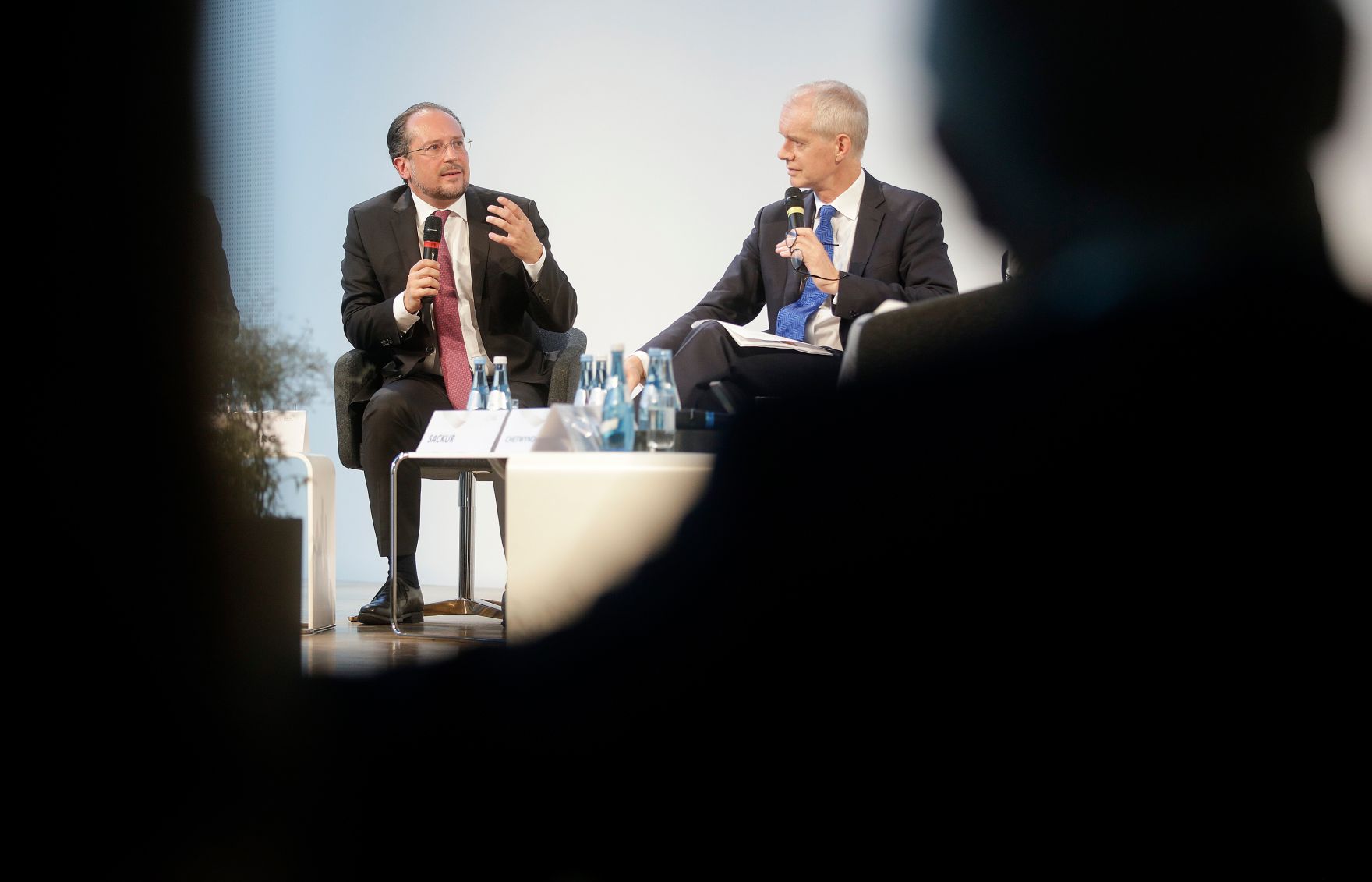 Am 27. August 2019 nahm Bundesminister Alexander Schallenberg am Forum Alpbach teil. Im Bild beim Panel: &bdquo;Brexit: Aufbruch ins Ungewisse&ldquo;.