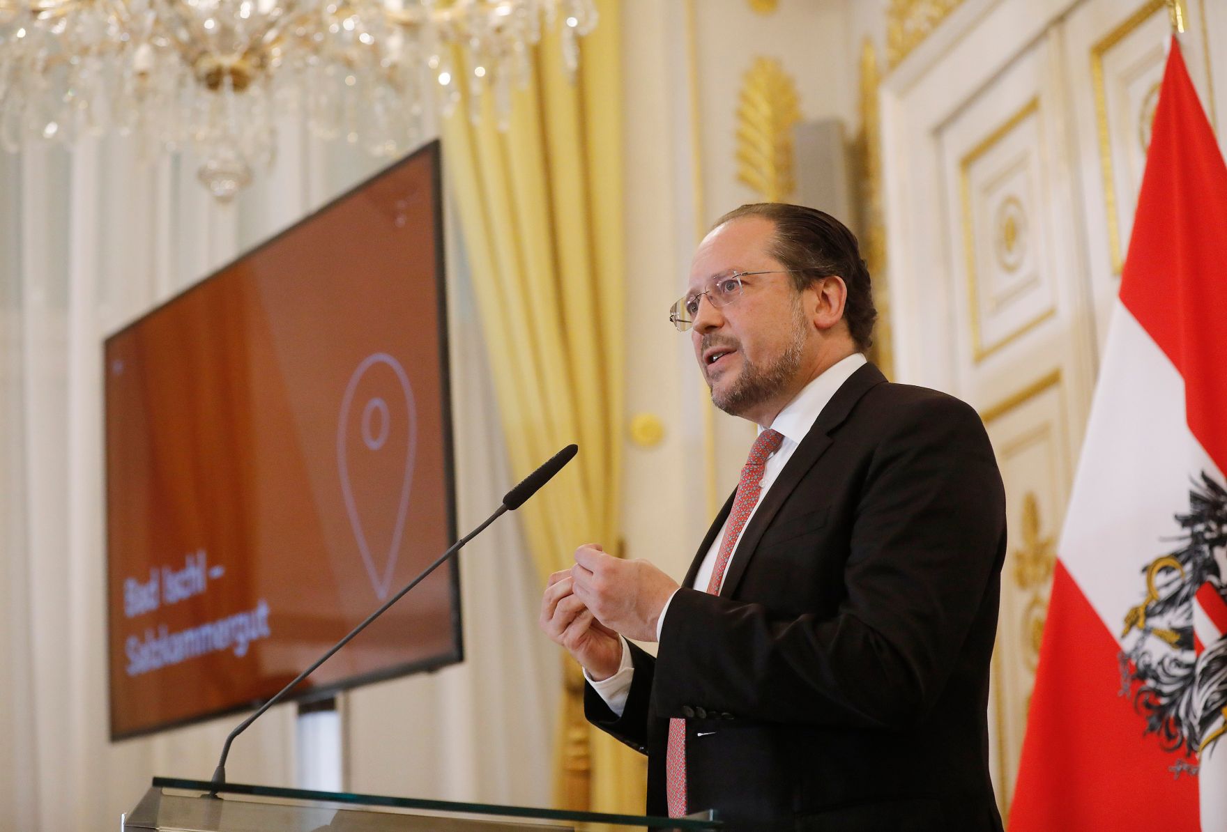 Am 12. November 2019 gab Kunst- und Kulturminister Alexander Schallenberg (im Bild) eine Pressekonferenz zur Bekanntgabe der Europ&auml;ischen Kulturhauptstadt 2024 in &Ouml;sterreich.