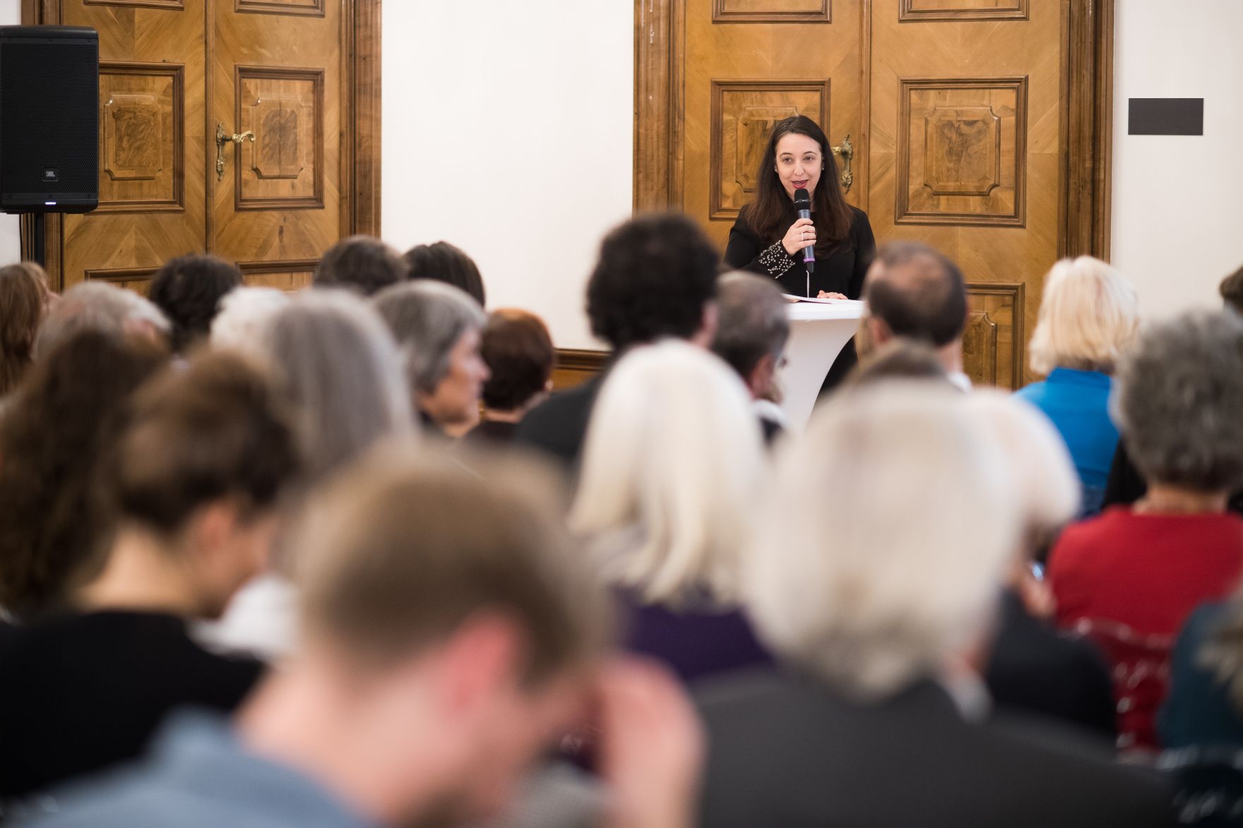 Am 14. Oktober 2019 hat Bundesministerin Ines Stilling die K&auml;the Leichter-Preise verliehen.