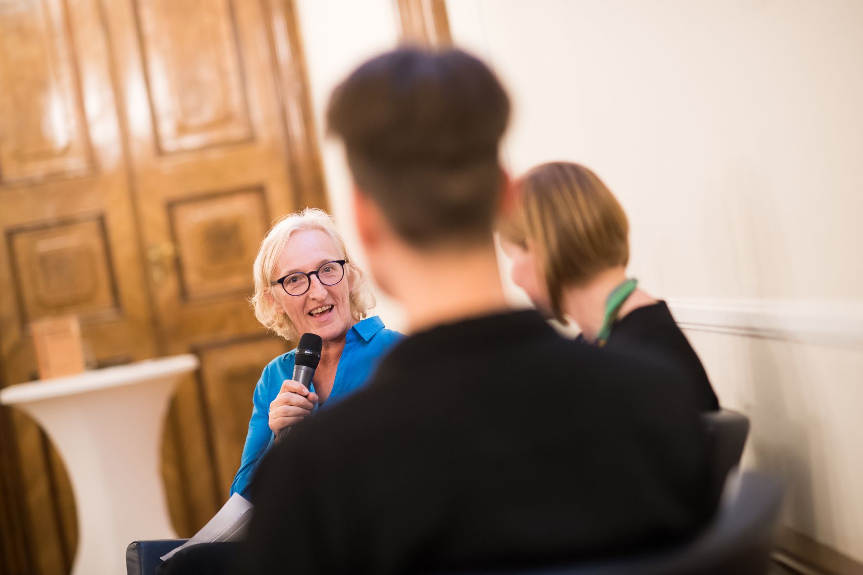 Am 14. Oktober 2019 hat Bundesministerin Ines Stilling die K&auml;the Leichter-Preise verliehen.