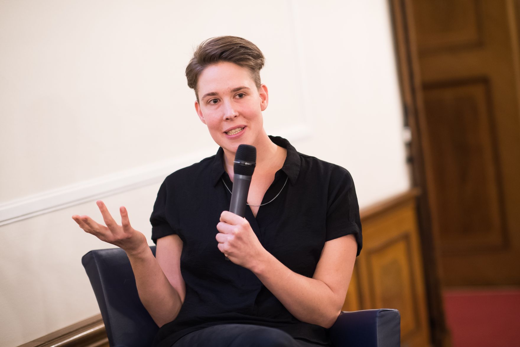 Am 14. Oktober 2019 hat Bundesministerin Ines Stilling die K&auml;the Leichter-Preise verliehen.