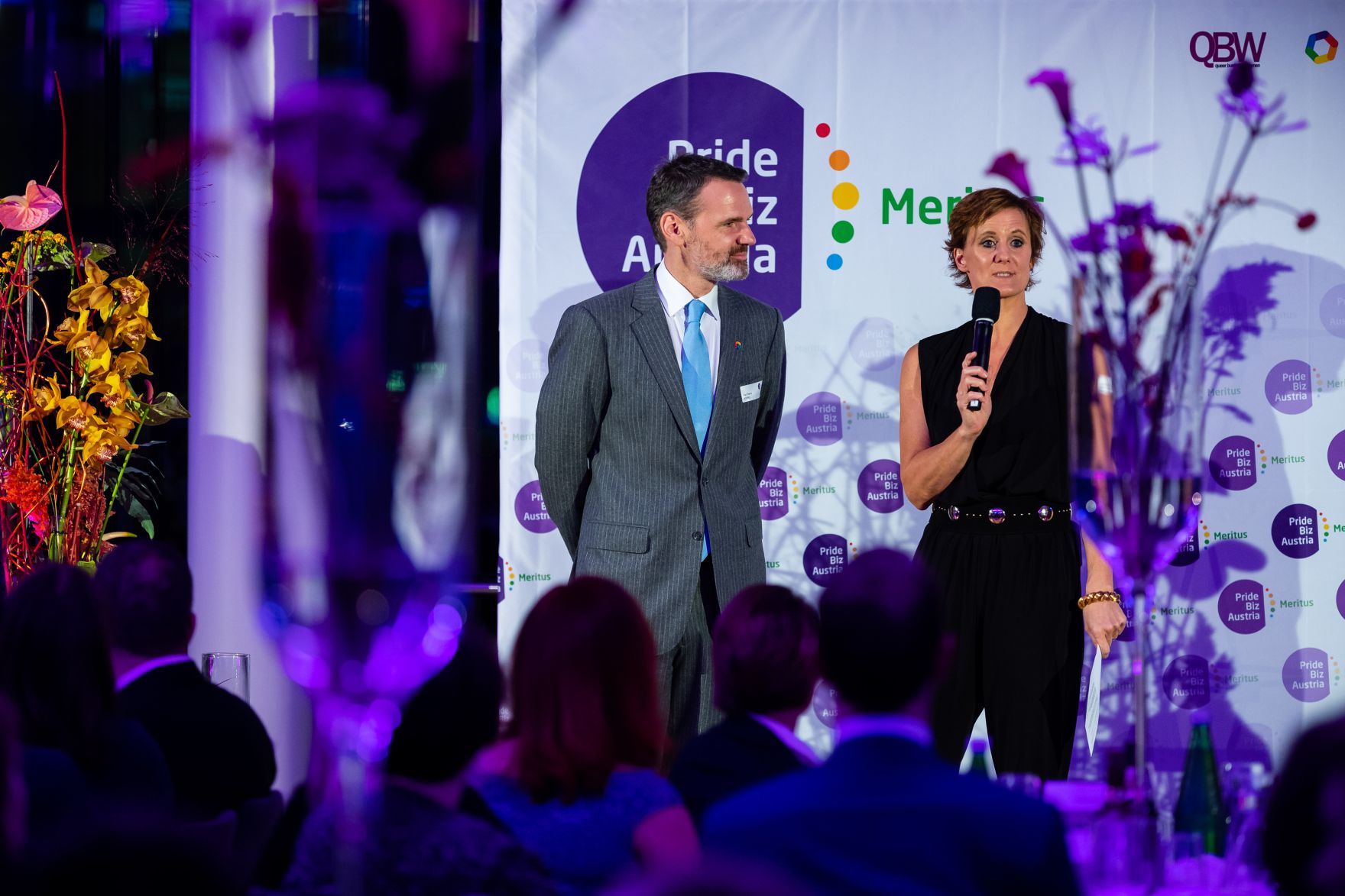 Am 7. November 2019 &uuml;berreichte Bundesministerin Ines Stilling im Rahmen der Verleihung des Meritus-Awards den Preis in der Kategorie Gro&szlig;betriebe an die Erste Group.