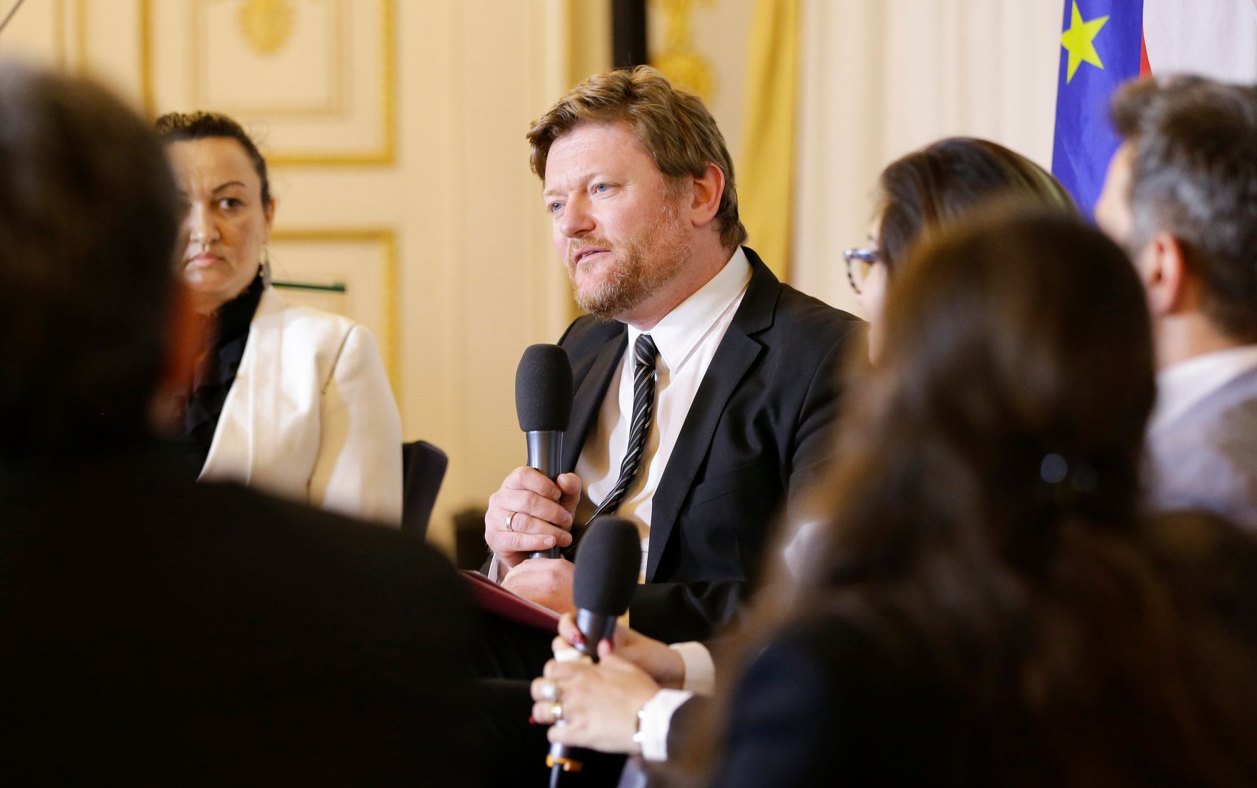 Am 28. September 2016 fand die Auftaktveranstaltung f&uuml;r die Roma Online Dialogplattform statt. Im BIld J&uuml;rgen Schick Bundesministerium f&uuml;r Bildung.