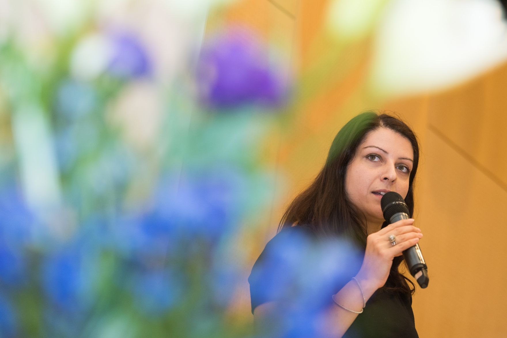 Am 16. November 2016 nahm Staatssekret&auml;rin Muna Duzdar (im Bild) an der Veranstaltung &quot;60 Jahre Koordinierungsausschuss f&uuml;r christlich-j&uuml;dische Zusammenarbeit&quot; teil.