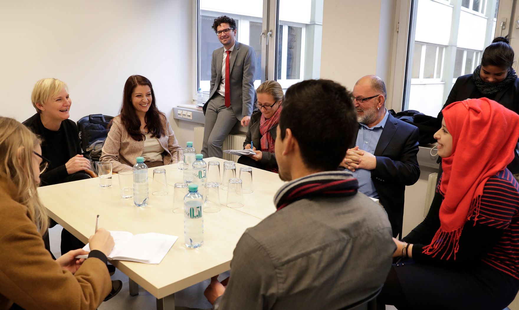 Am 21. November 2016 besuchte Staatssekret&auml;rin Muna Duzdar (im Bild) das Jugendcollege der Stadt Wien.