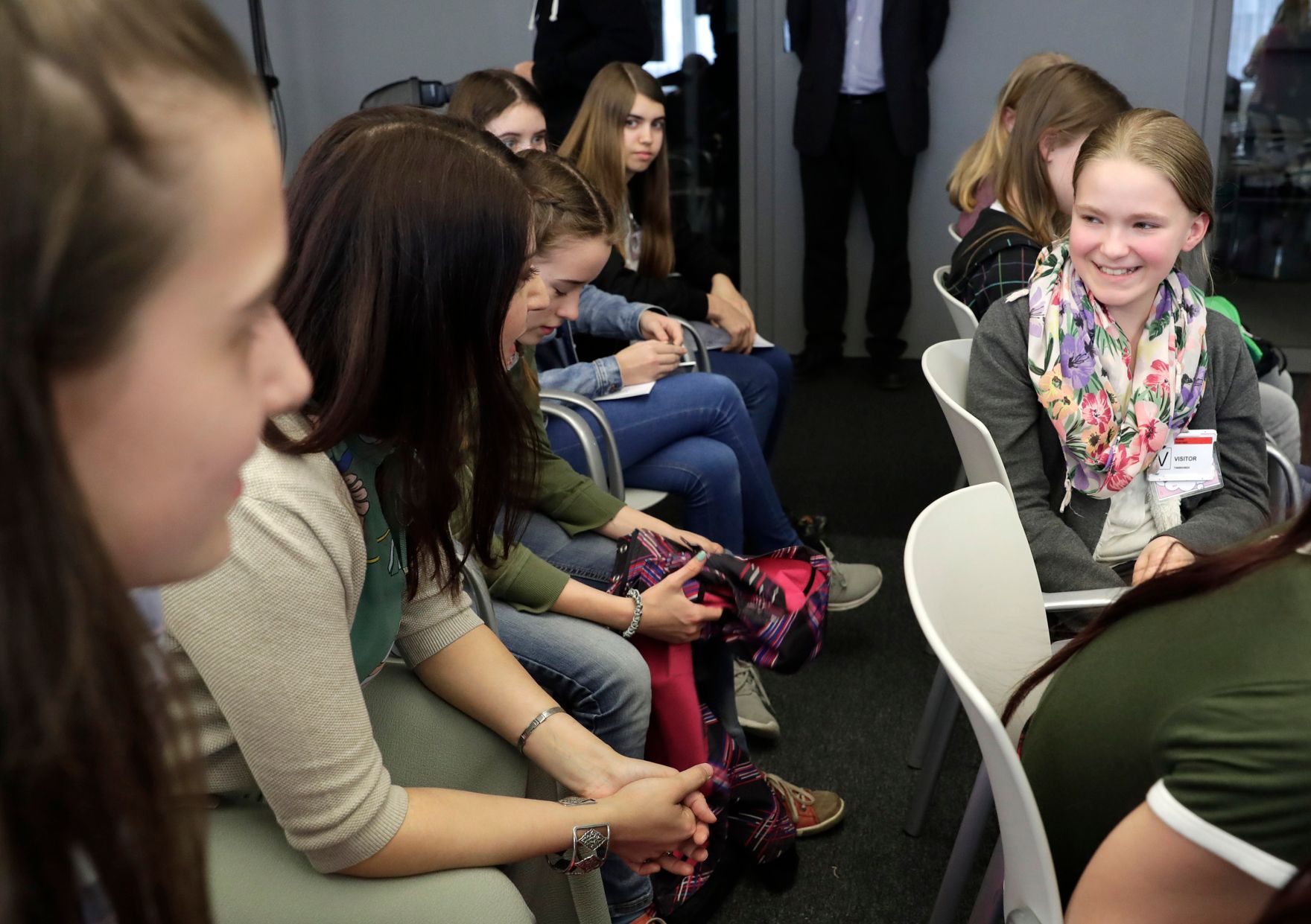 Am 27. April 2017 besuchte Staatssekret&auml;rin Muna Duzdar (im Bild) anl&auml;&szlig;lich des Girls' Day das IBM &Ouml;sterreich.