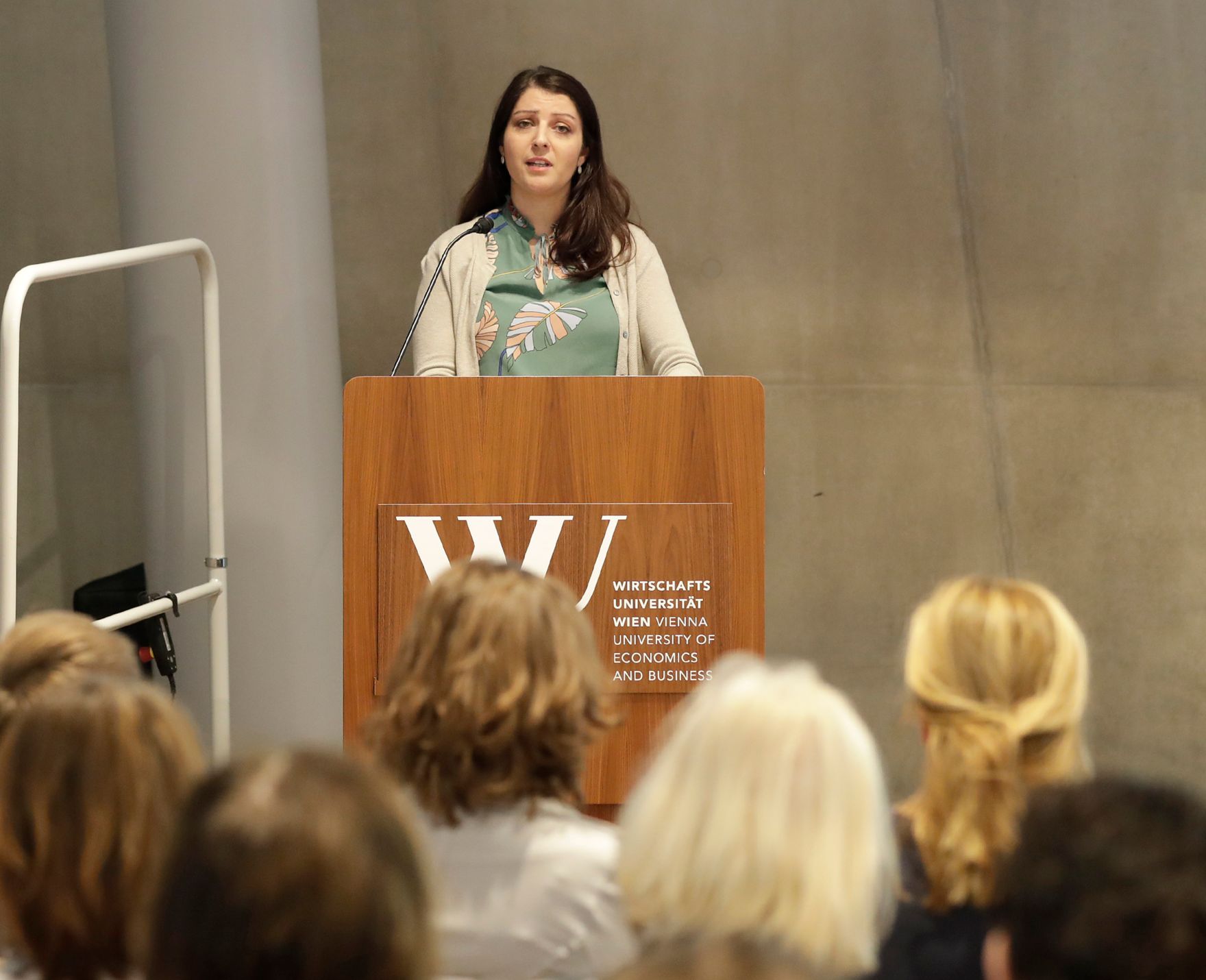 Am 11. Mai 2017 er&ouml;ffnete Staatssekret&auml;rin Muna Duzdar (im Bild) die Tagung &sbquo;Das Unternehmen Diversit&auml;t und Gleichbehandlung&rsquo; an der WU Wien.