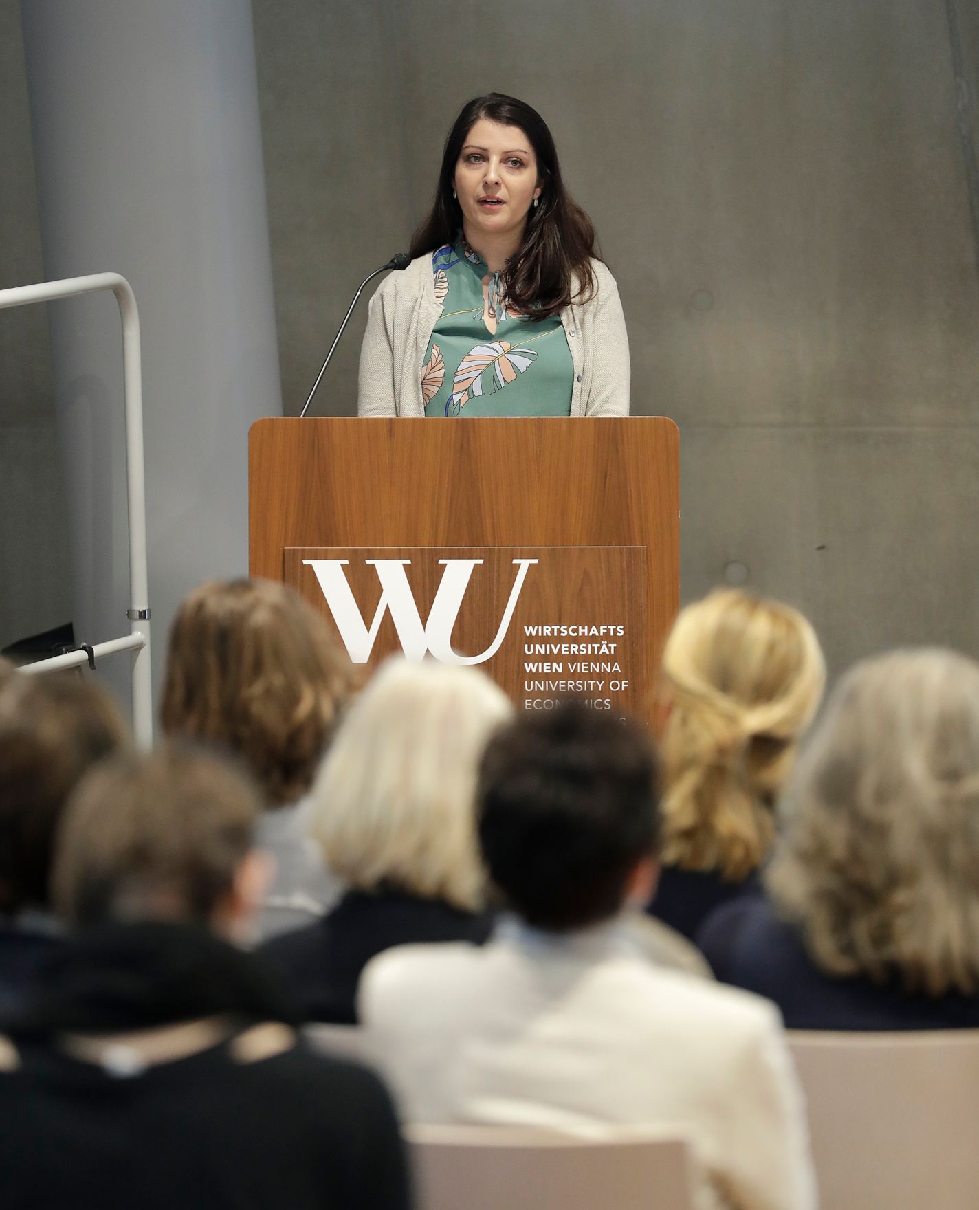 Am 11. Mai 2017 er&ouml;ffnete Staatssekret&auml;rin Muna Duzdar (im Bild) die Tagung &sbquo;Das Unternehmen Diversit&auml;t und Gleichbehandlung&rsquo; an der WU Wien.