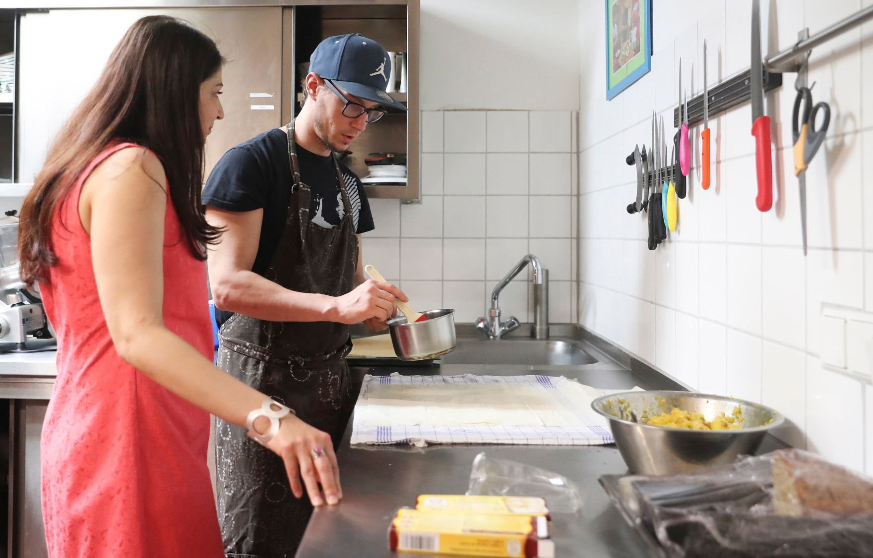 Am 19. Mai 2017 besuchte Staatssekret&auml;rin Muna Duzdar den Bezirk Ottakring. Im Bild bei der Caritas Einrichtung JUCA.