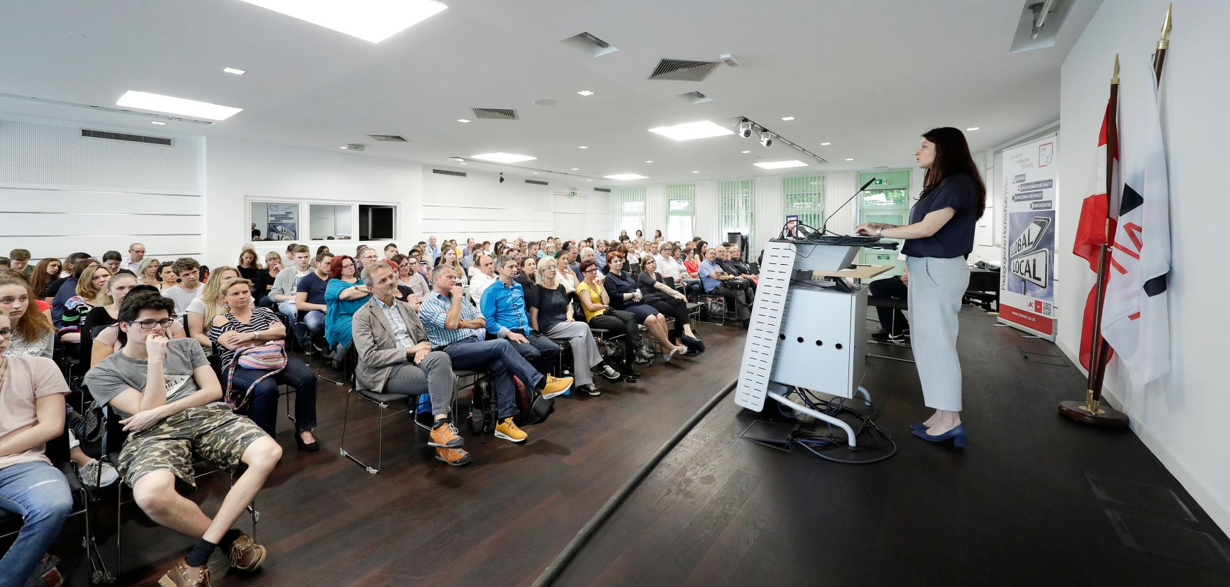 Am 23. Mai 2017 besuchte Staatssekret&auml;rin Muna Duzdar die P&auml;dagogische Hochschule Wien.