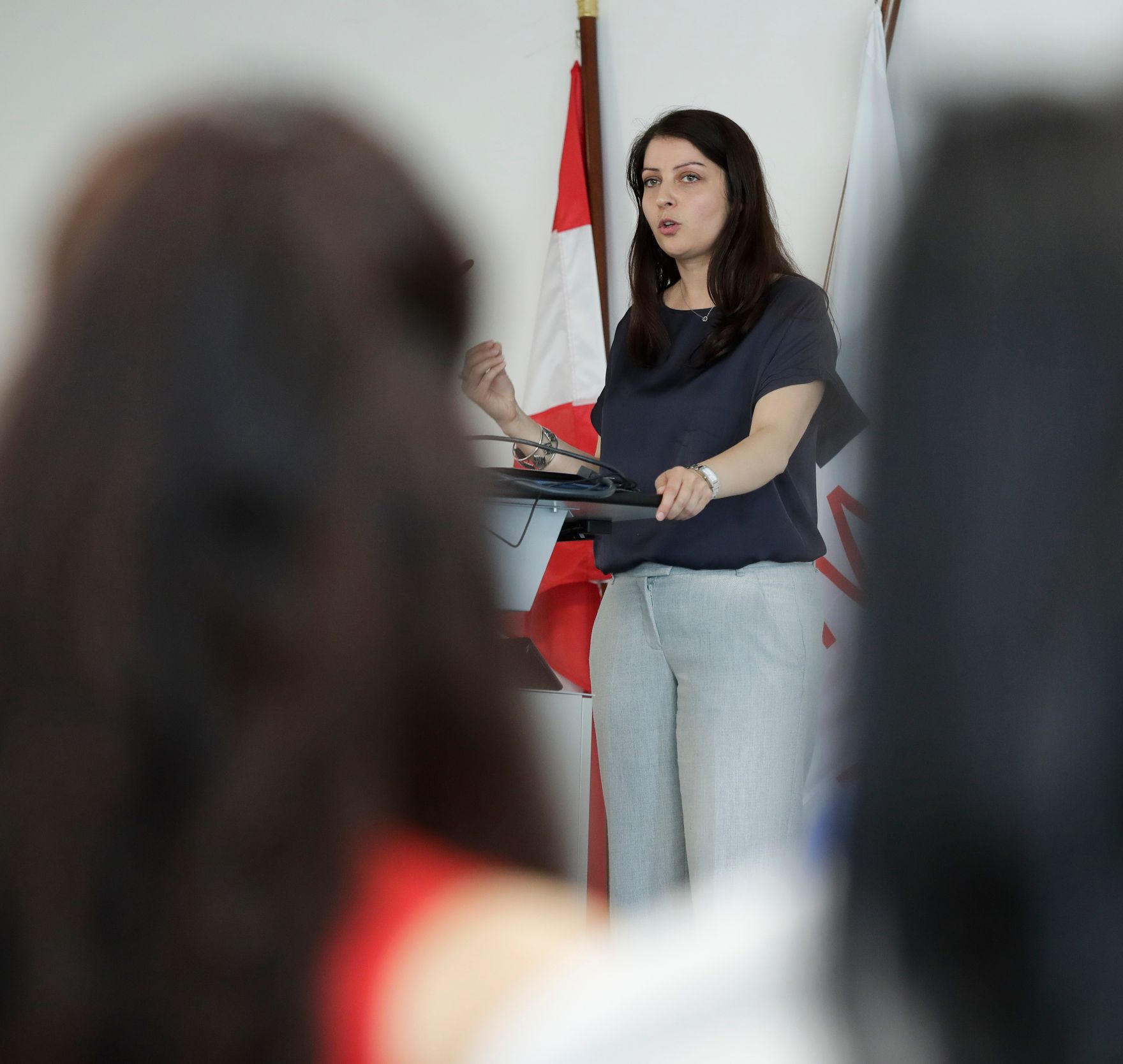 Am 23. Mai 2017 besuchte Staatssekret&auml;rin Muna Duzdar die P&auml;dagogische Hochschule Wien.