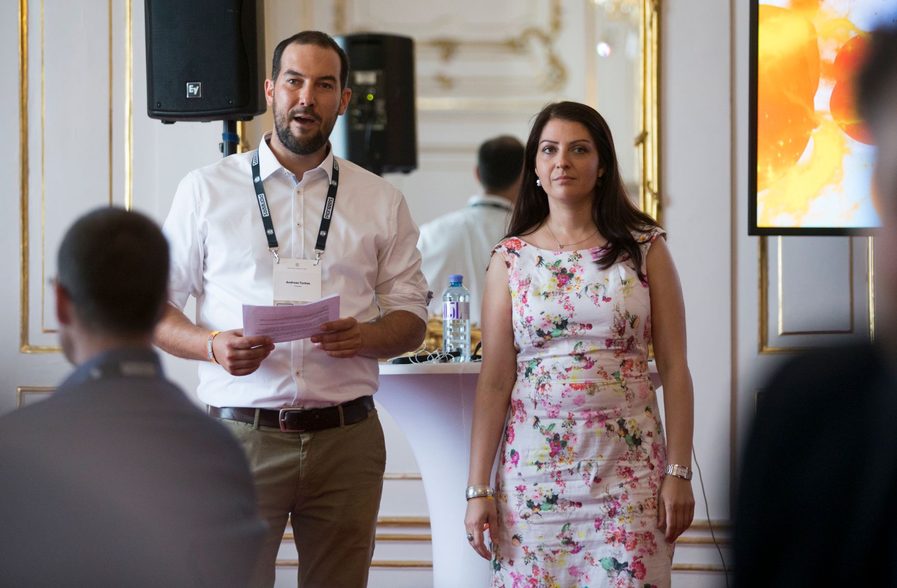 Am 1. Juni 2017 nahm Staatssekret&auml;rin Muna Duzdar (r.) im Rahmen des Pioneers Festival 2017 an einem Workshop zum Thema GovTech teil.