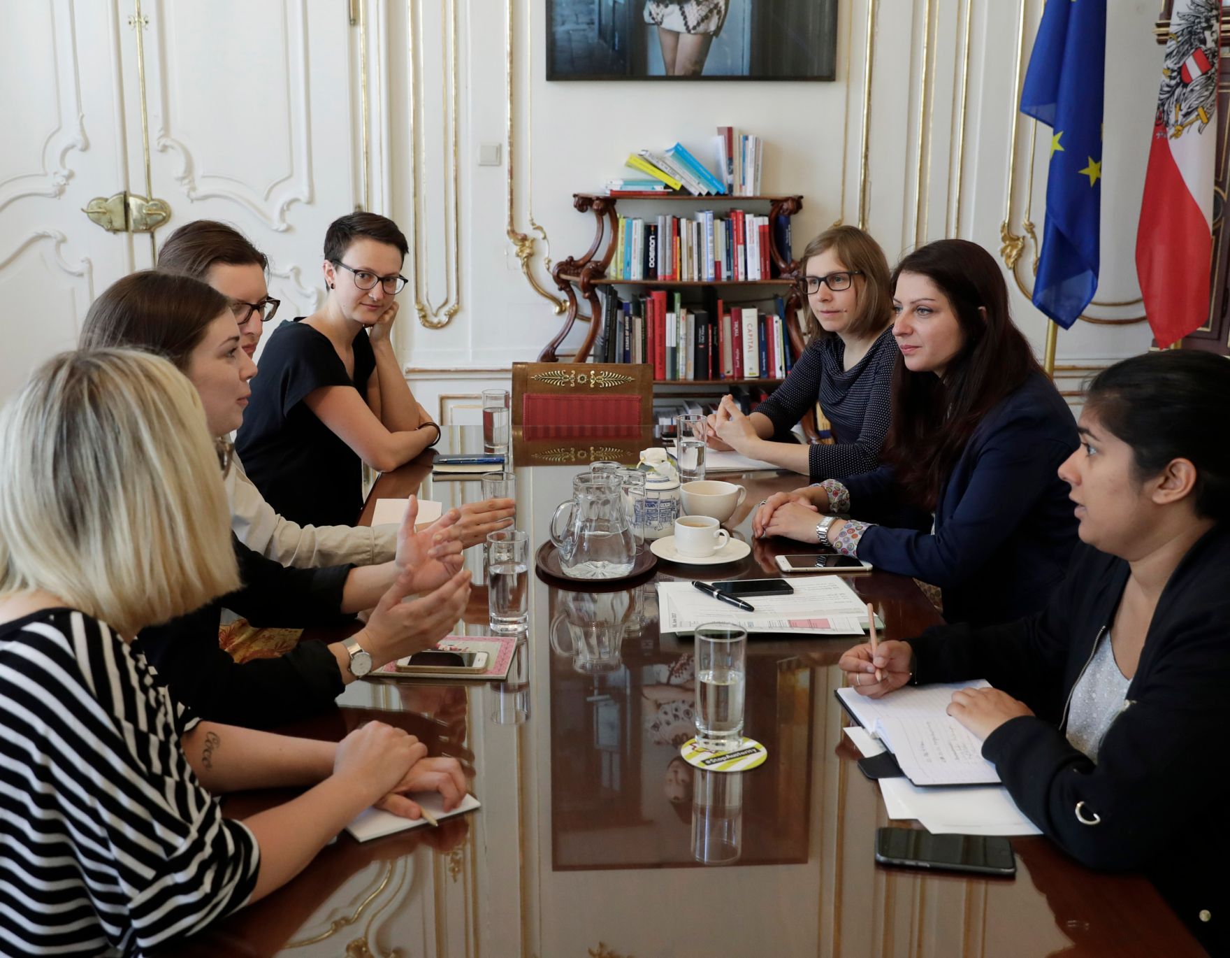 Am 6. Juni 2017 lud Staatssekret&auml;rin Muna Duzdar Mitglieder der Bundes Jugend Vertretung BJV zu einem Vernetzungstreffen in ihr B&uuml;ro.