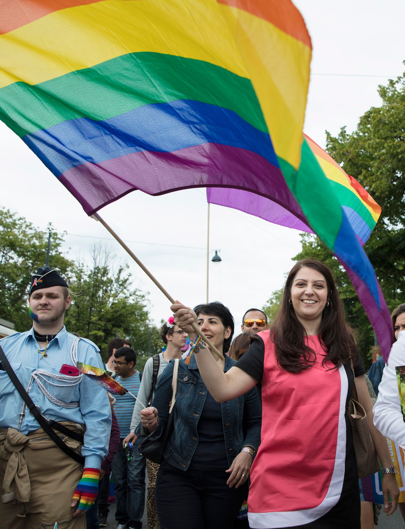 Am 17. Juni 2017 nahm Staatssekret&auml;rin Muna Duzdar an der Regenbogenparade 2017 in Wien teil.