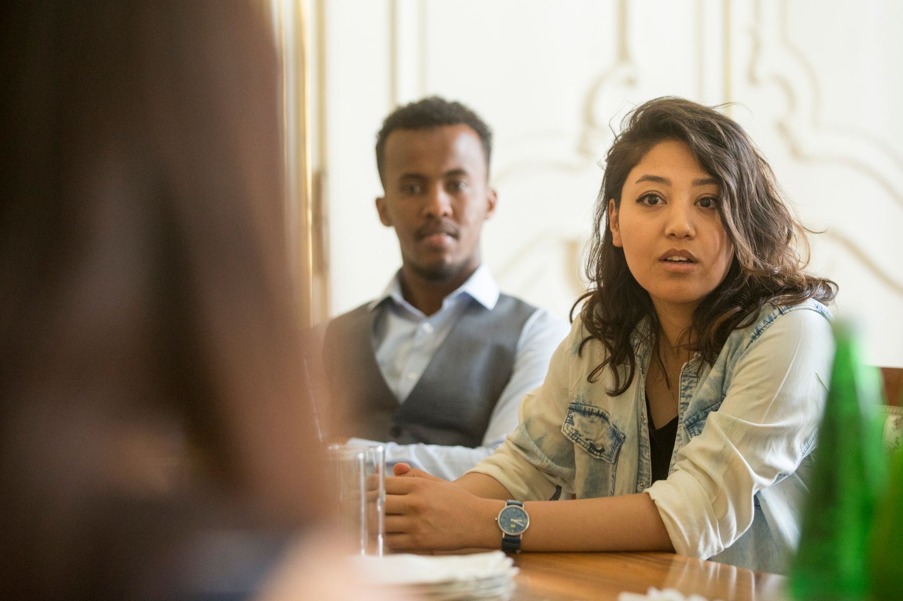 Am 30. Juni 2017 empfing Staatssekret&auml;rin Muna Duzdar eine Gruppe Kursteilnehmer des "Projekt UKI".