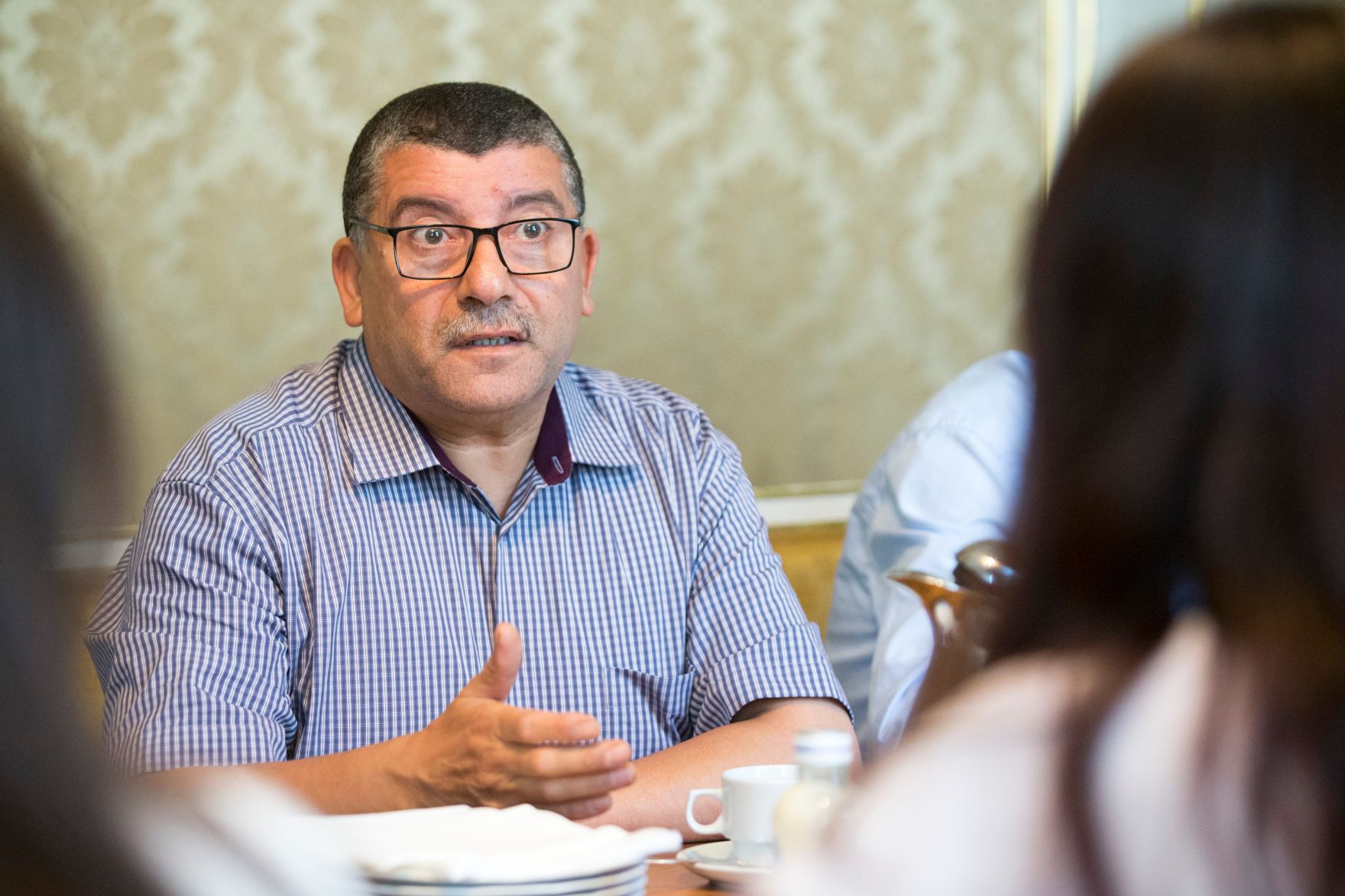 Am 11. Juli 2017 empfing Staatssekret&auml;rin Muna Duzdar den tunesischen Gewerkschaftsbundpr&auml;sidenten Noureddine Taboubi mit seiner Delegation zu einem Arbeitsgespr&auml;ch.