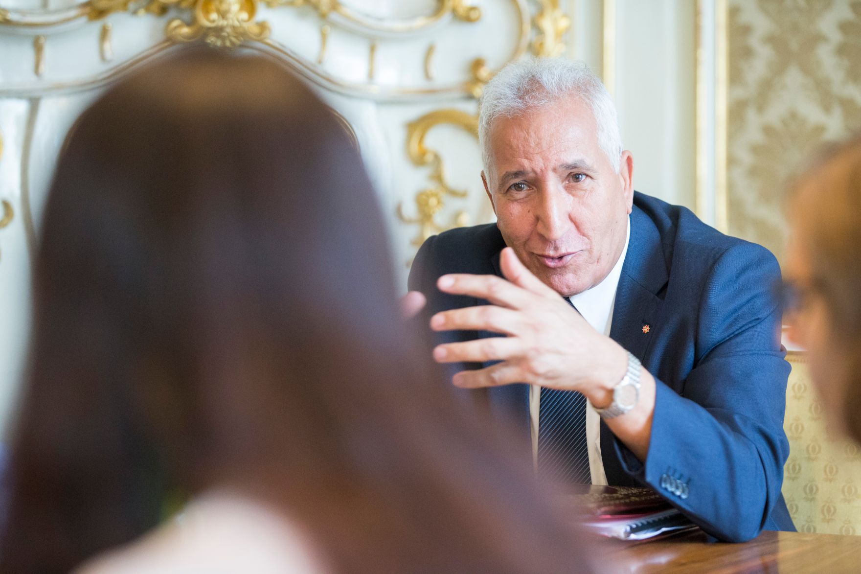 Am 11. Juli 2017 empfing Staatssekret&auml;rin Muna Duzdar den tunesischen Gewerkschaftsbundpr&auml;sidenten Noureddine Taboubi mit seiner Delegation zu einem Arbeitsgespr&auml;ch.