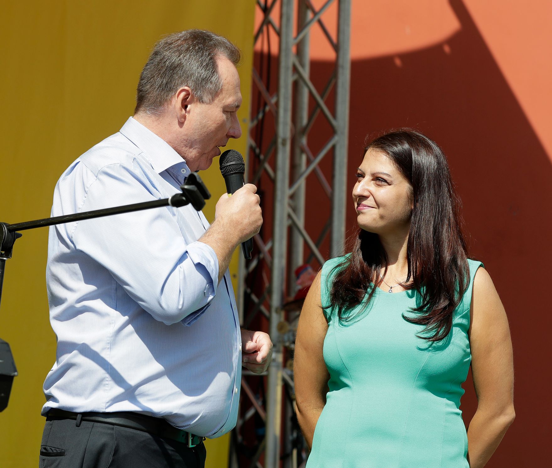 Am 23. August 2017 besuchte Staatssekret&auml;rin Muna Duzdar (im Bild) das Seniorenfr&uuml;hschoppen in der Ottakringer Brauerei.