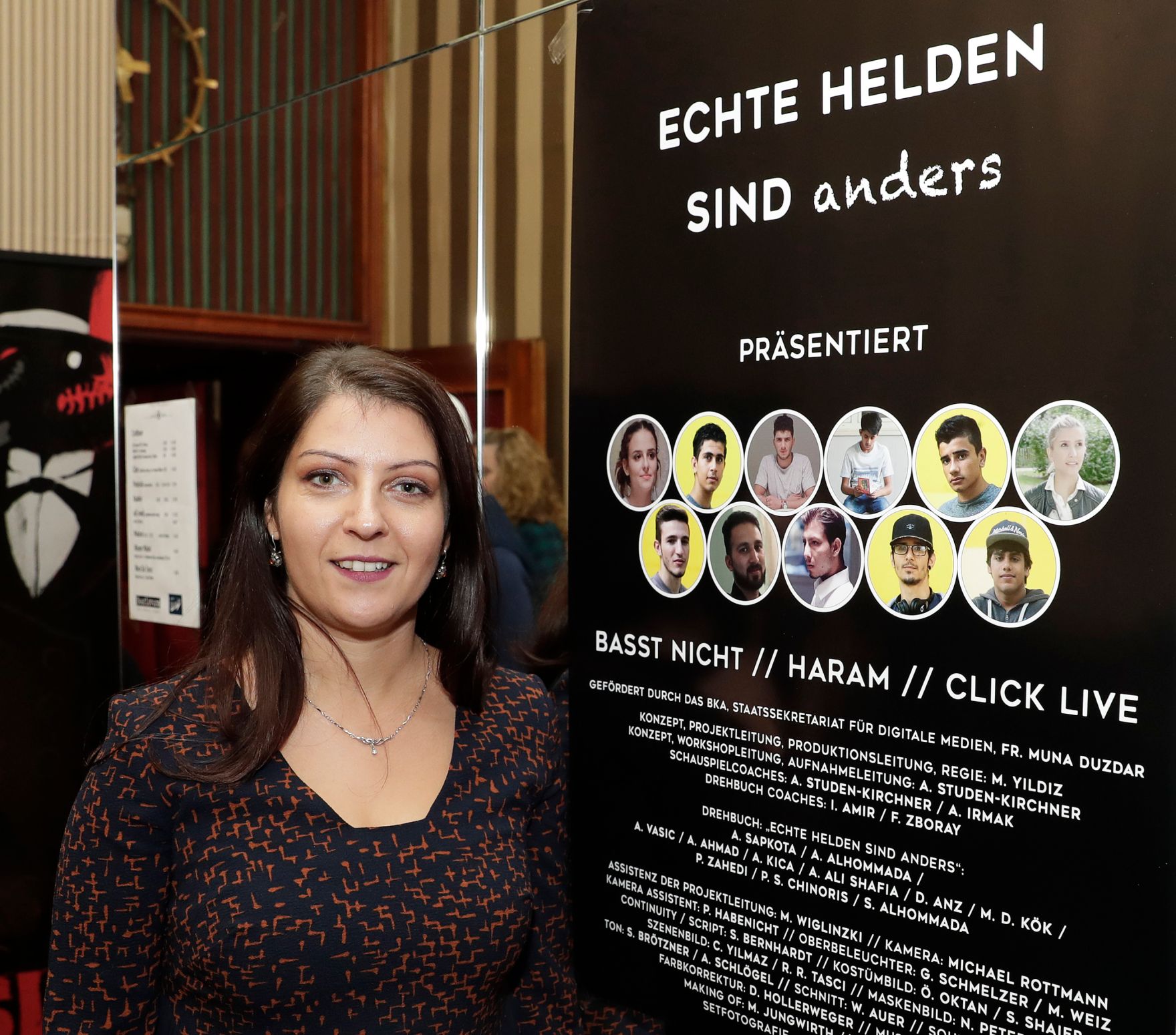 Am 29. September 2017 er&ouml;ffnete Staatssekret&auml;rin Muna Duzdar (im Bild) die Veranstaltung &quot;Echte Helden sind anders&quot; im Filmcasino.