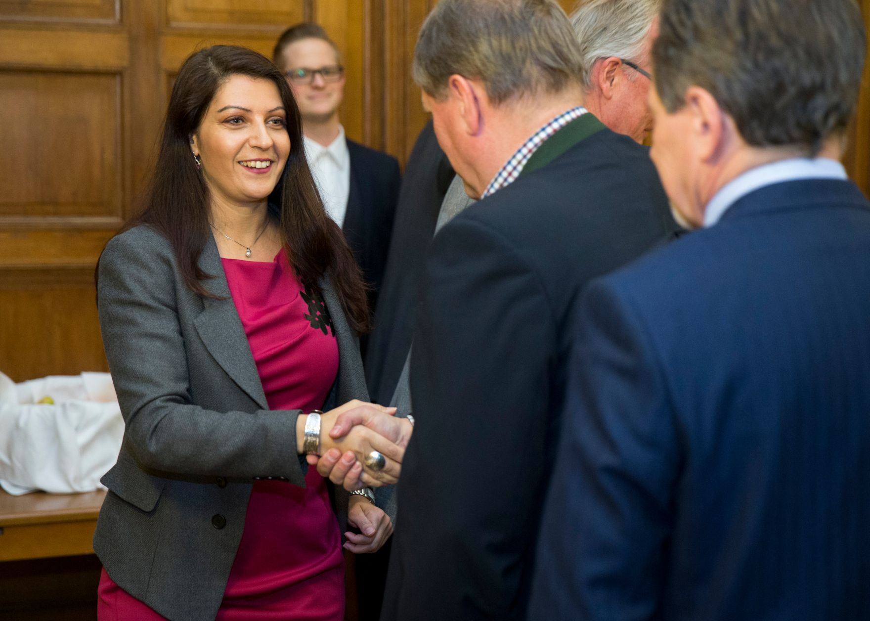 Am 16. November 2017 fand die 4. Runde der Gehaltsverhandlungen &Ouml;ffentlicher Dienst statt. Im Bild Staatssekret&auml;rin Muna Duzdar.