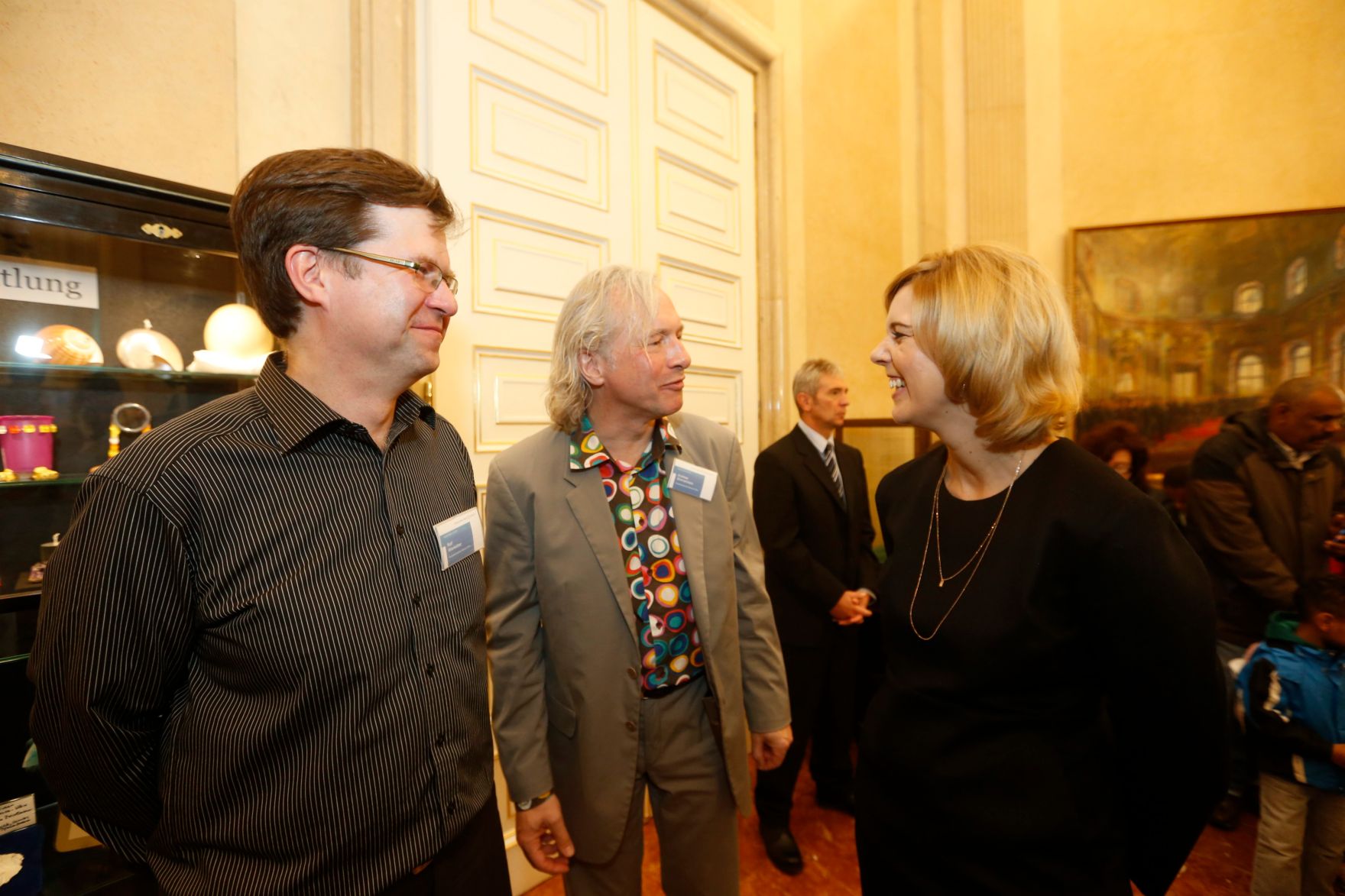 Am 26. Oktober 2014 empfing Staatssekret&auml;rin Sonja Ste&szlig;l im Rahmen des Nationalfeiertages Besucherinnen und Besucher im Bundeskanzleramt.