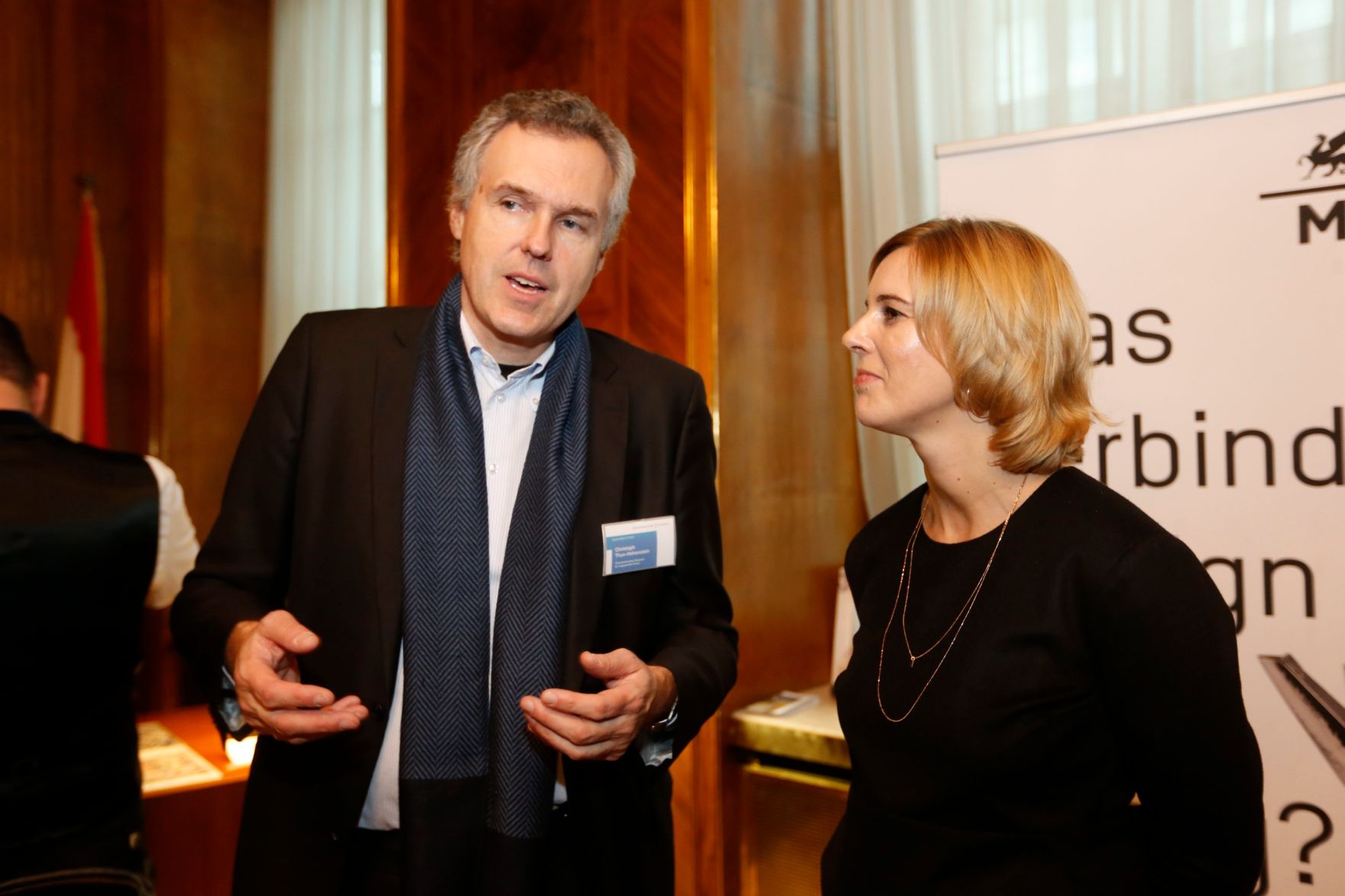 Am 26. Oktober 2014 empfing Staatssekret&auml;rin Sonja Ste&szlig;l im Rahmen des Nationalfeiertages Besucherinnen und Besucher im Bundeskanzleramt.