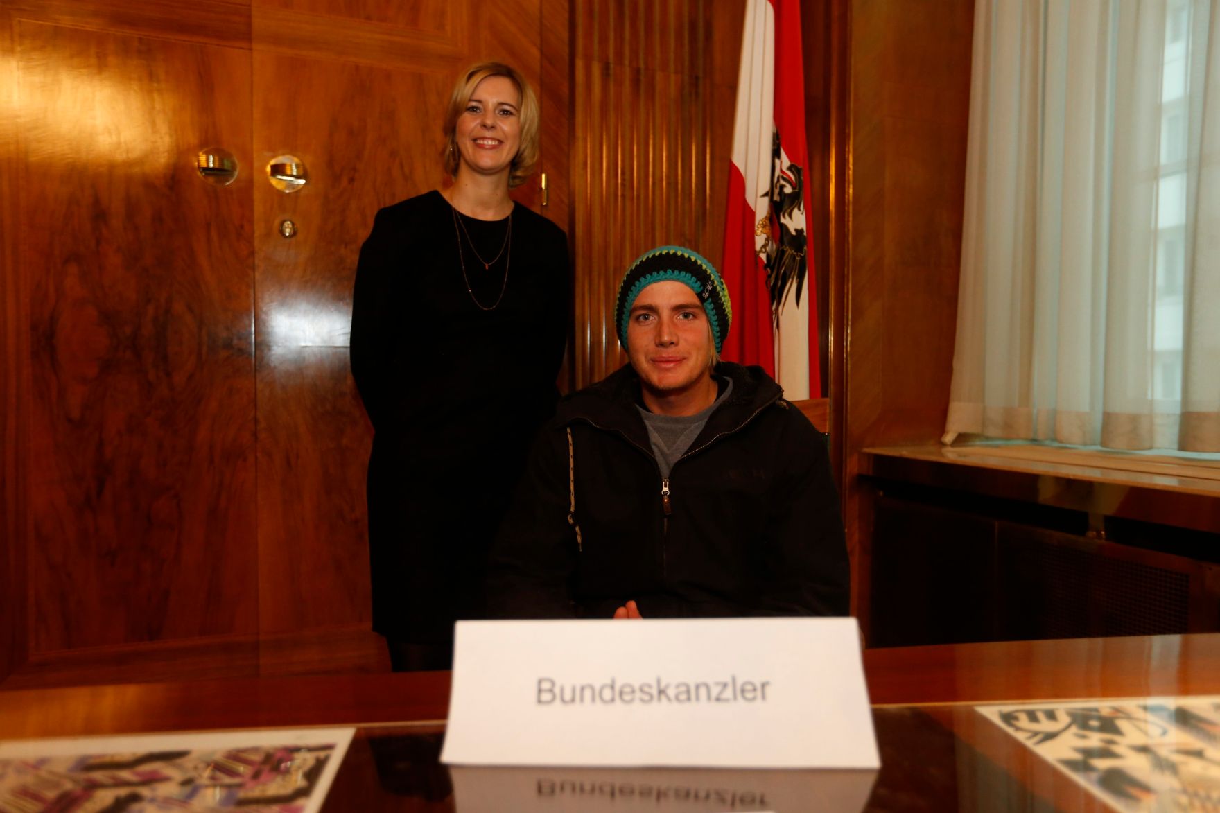 Am 26. Oktober 2014 empfing Staatssekret&auml;rin Sonja Ste&szlig;l im Rahmen des Nationalfeiertages Besucherinnen und Besucher im Bundeskanzleramt.