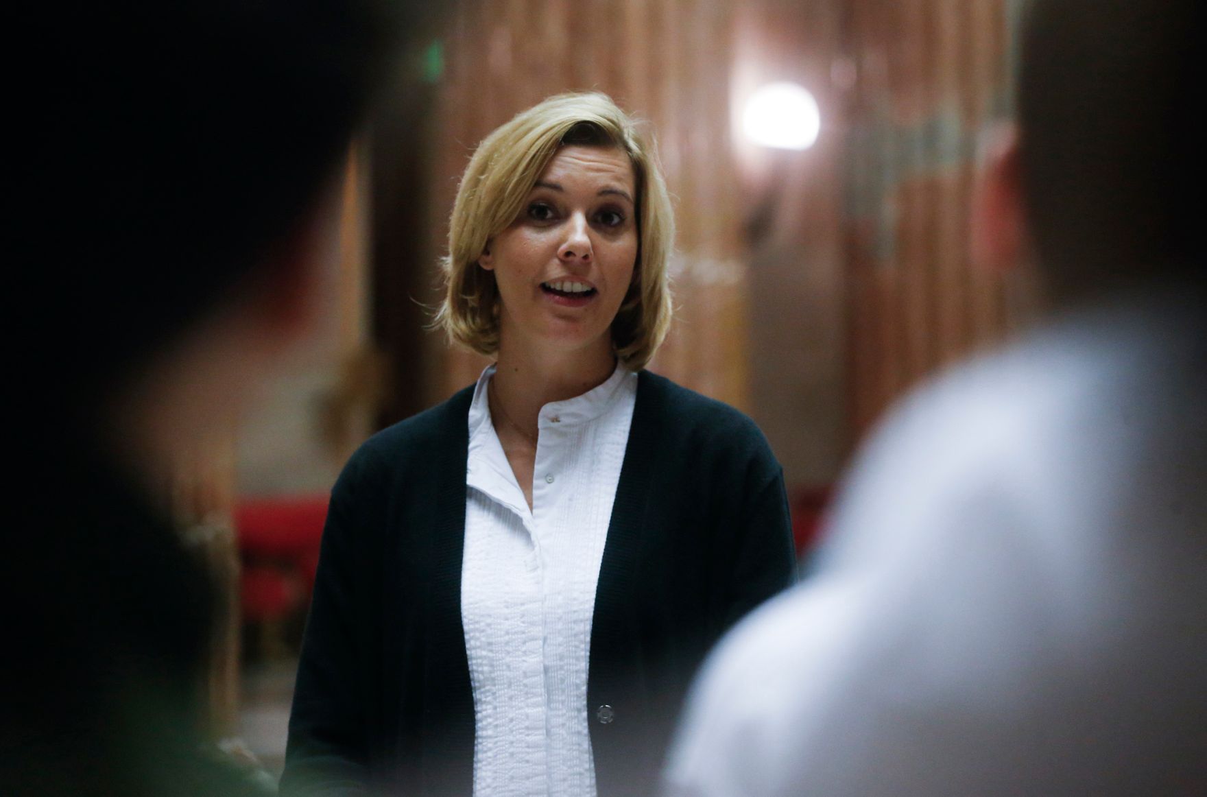 Am 6. November 2014 begr&uuml;&szlig;te Staatssekret&auml;rin Sonja Ste&szlig;l (im Bild) die Finalistinnen und Finalisten der Cyber Security Challenge 2014 im Parlament.