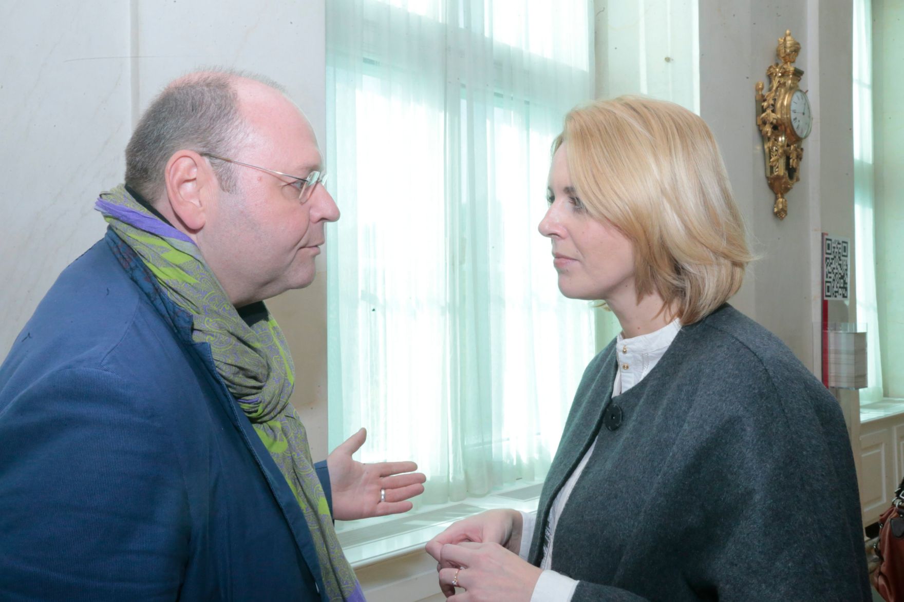 Am 26. Oktober 2015 empfing Staatssekret&auml;rin Sonja Ste&szlig;l im Rahmen des Nationalfeiertages Besucherinnen und Besucher im Bundeskanzleramt.